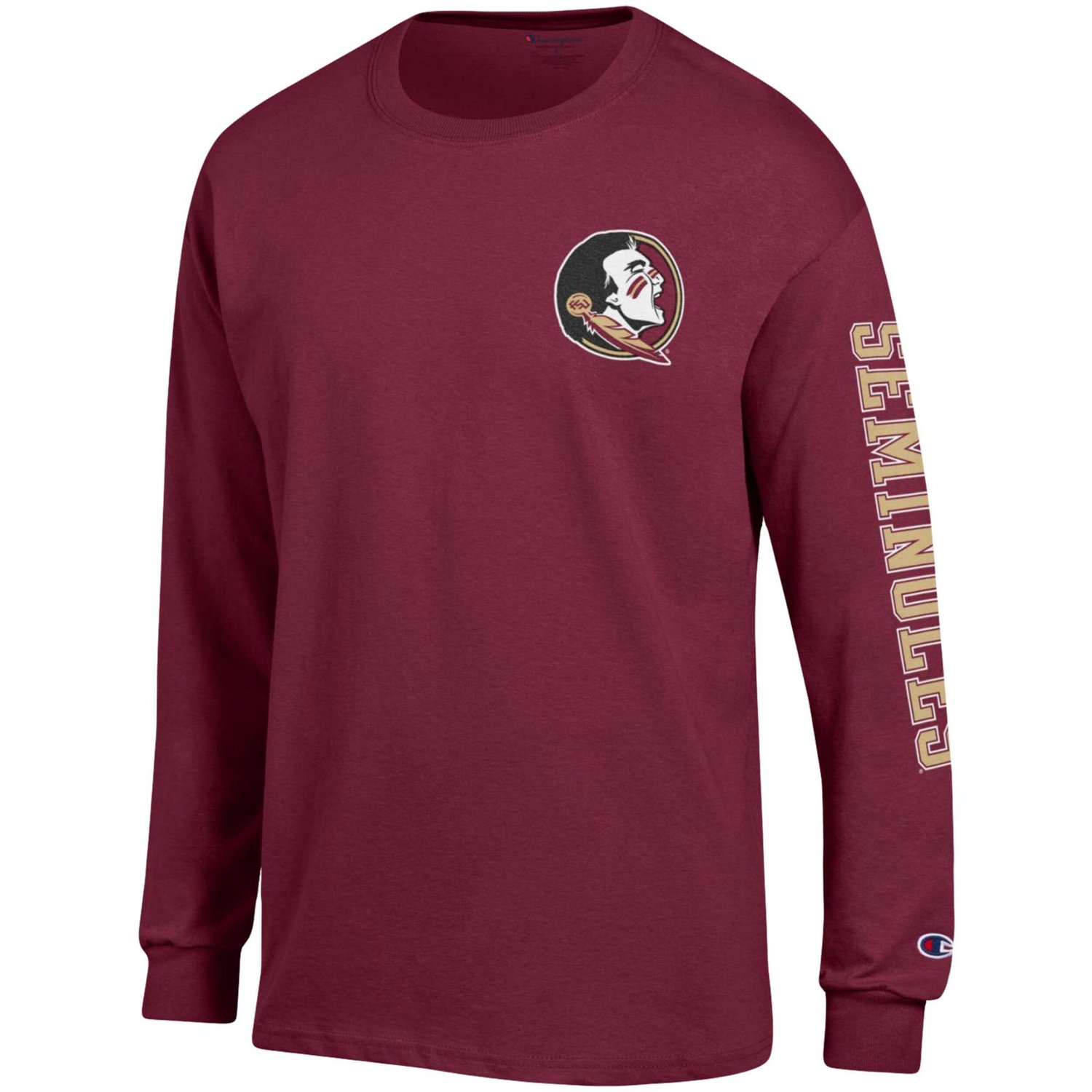 Champion Florida State Seminoles Team Stack Long Sleeve T-Shirt | Academy