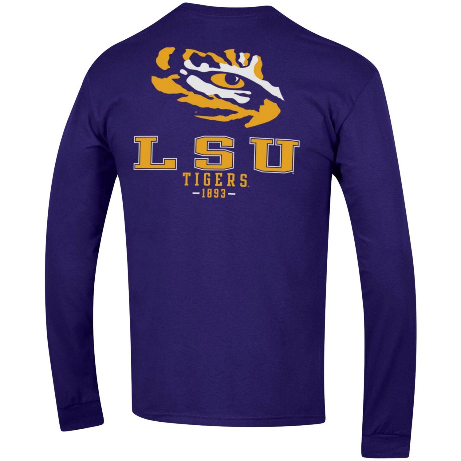 Champion LSU Tigers Team Stack Long Sleeve TShirt Academy