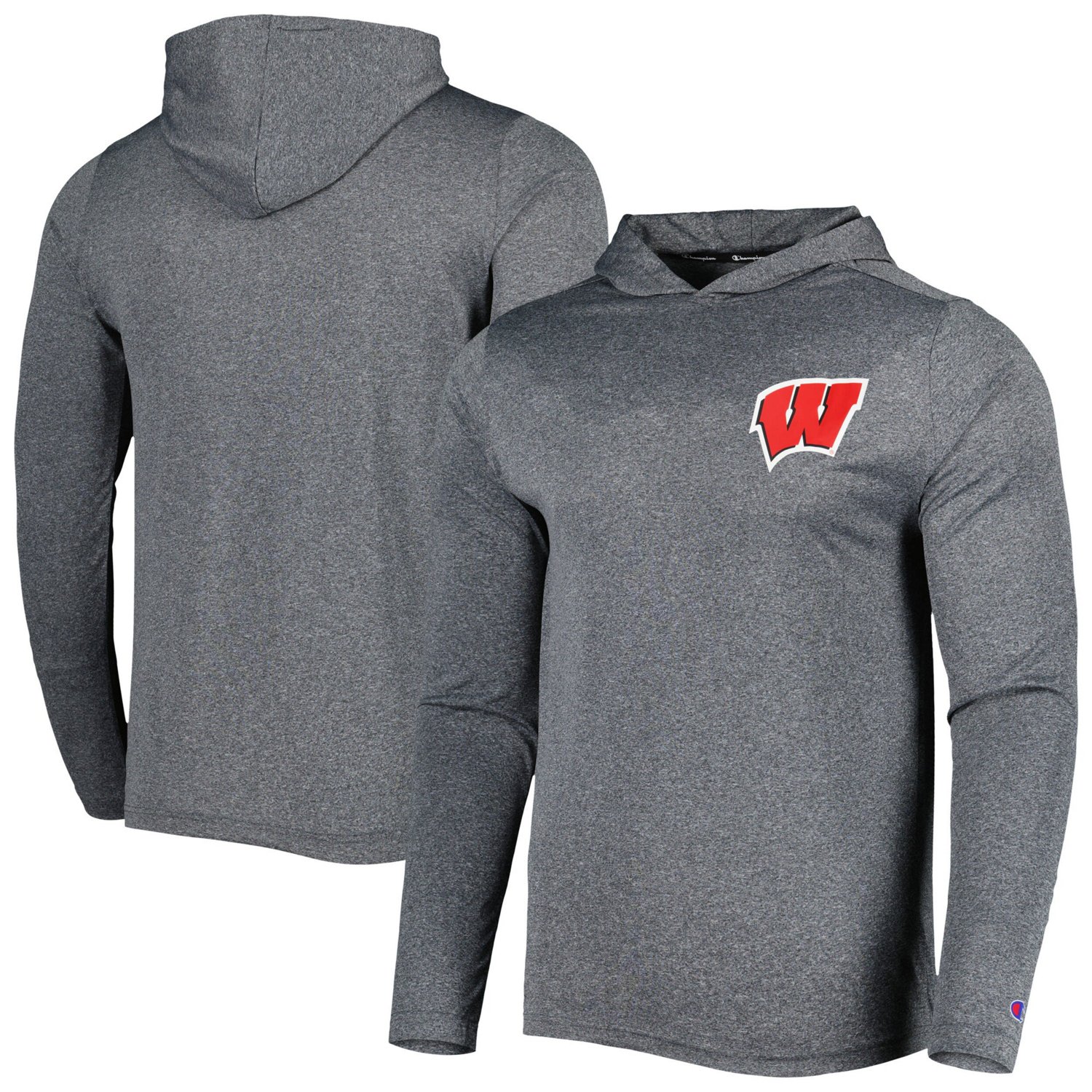 Champion Wisconsin Badgers Hoodie Long Sleeve T-Shirt | Academy