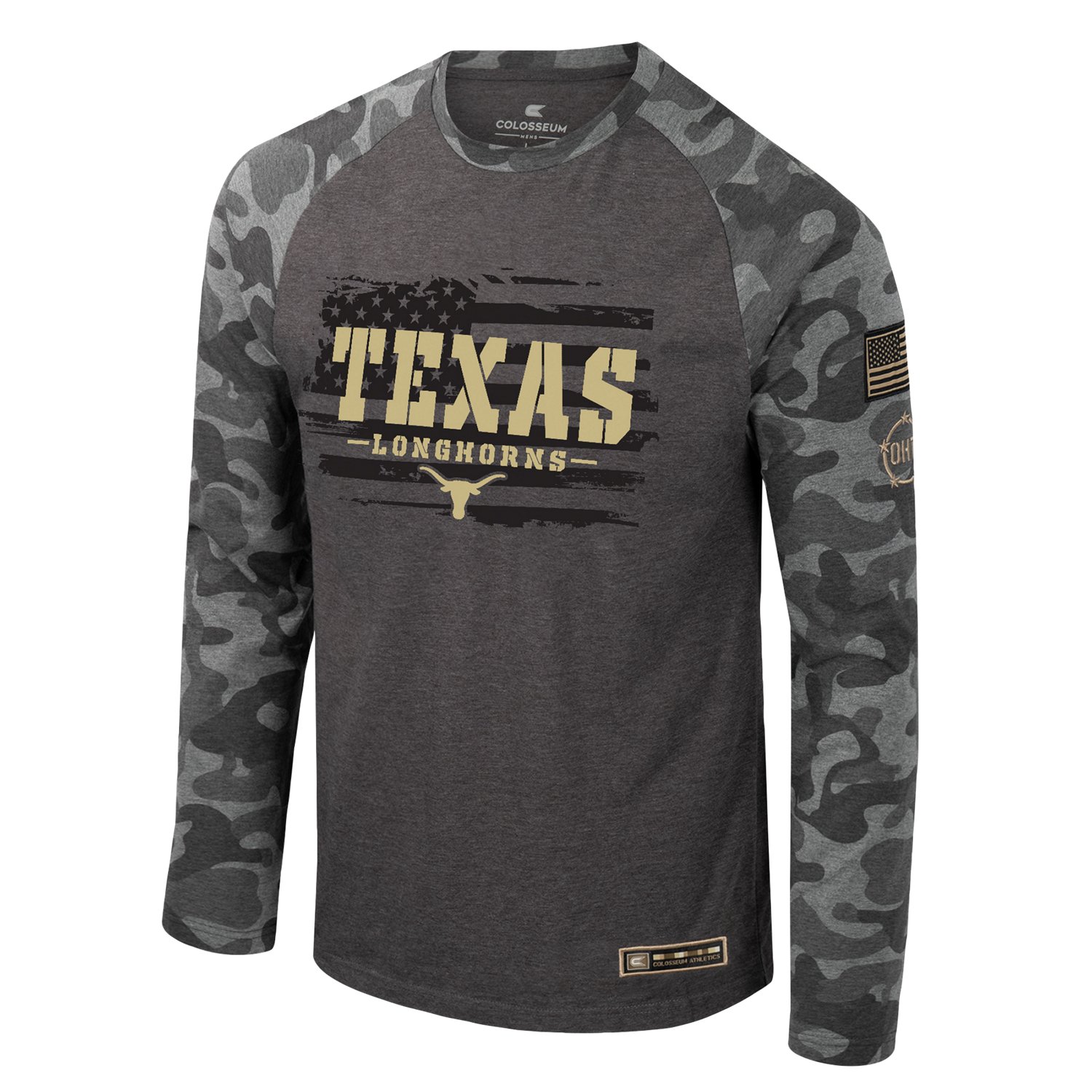 Colosseum Athletics Men's University of Texas Darkstar Raglan T-shirt ...