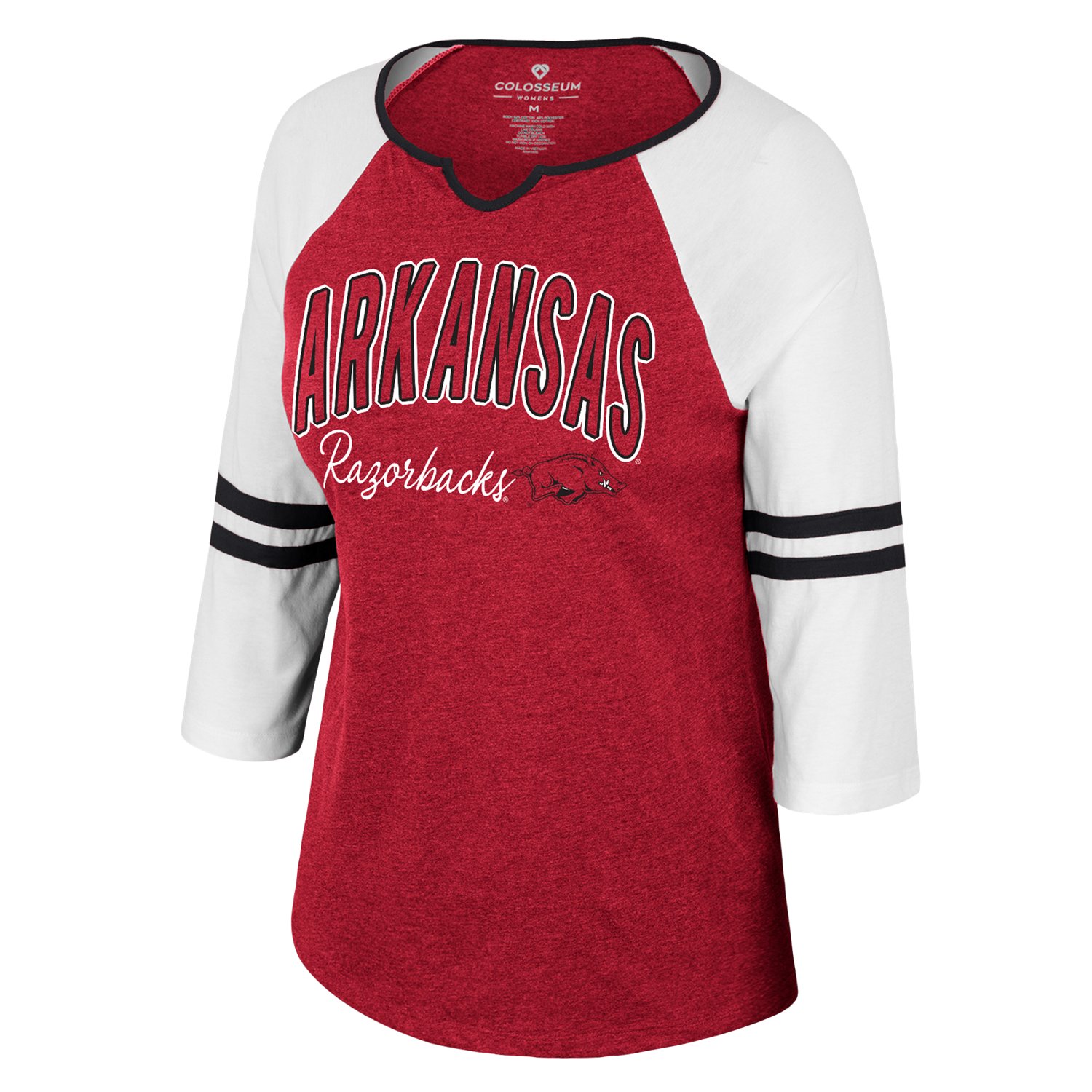 Colosseum Athletics Women's University of Arkansas Glass Harp 3/4