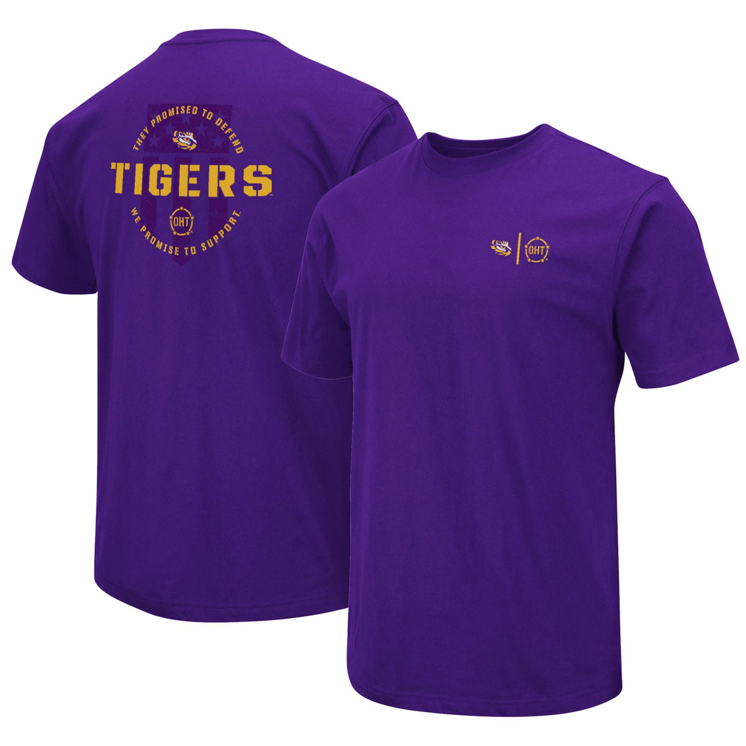 Colosseum LSU Tigers OHT Military Appreciation T-Shirt | Academy