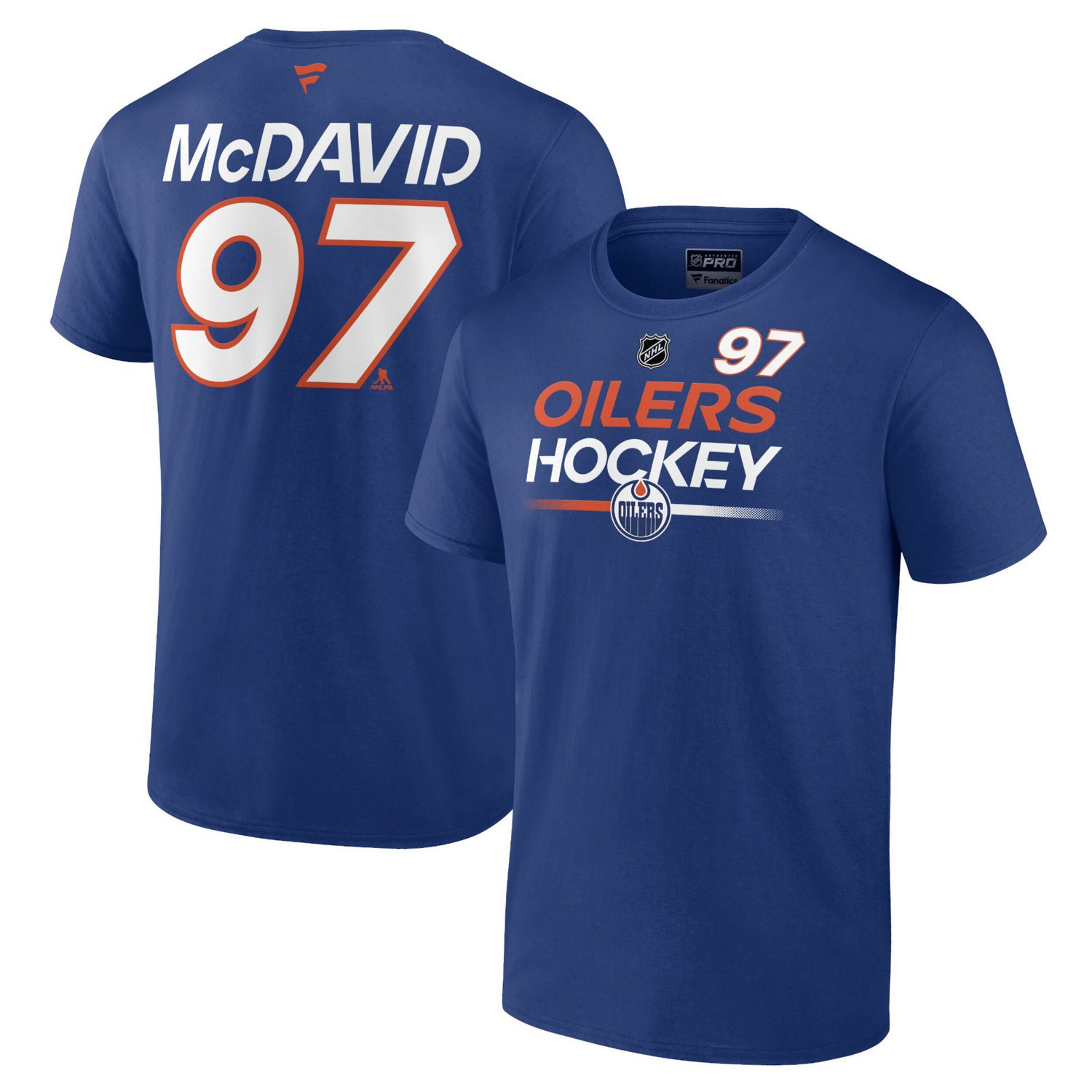 Fanatics Branded Connor McDavid Edmonton Oilers Authentic Pro Prime Name Number TShirt Academy