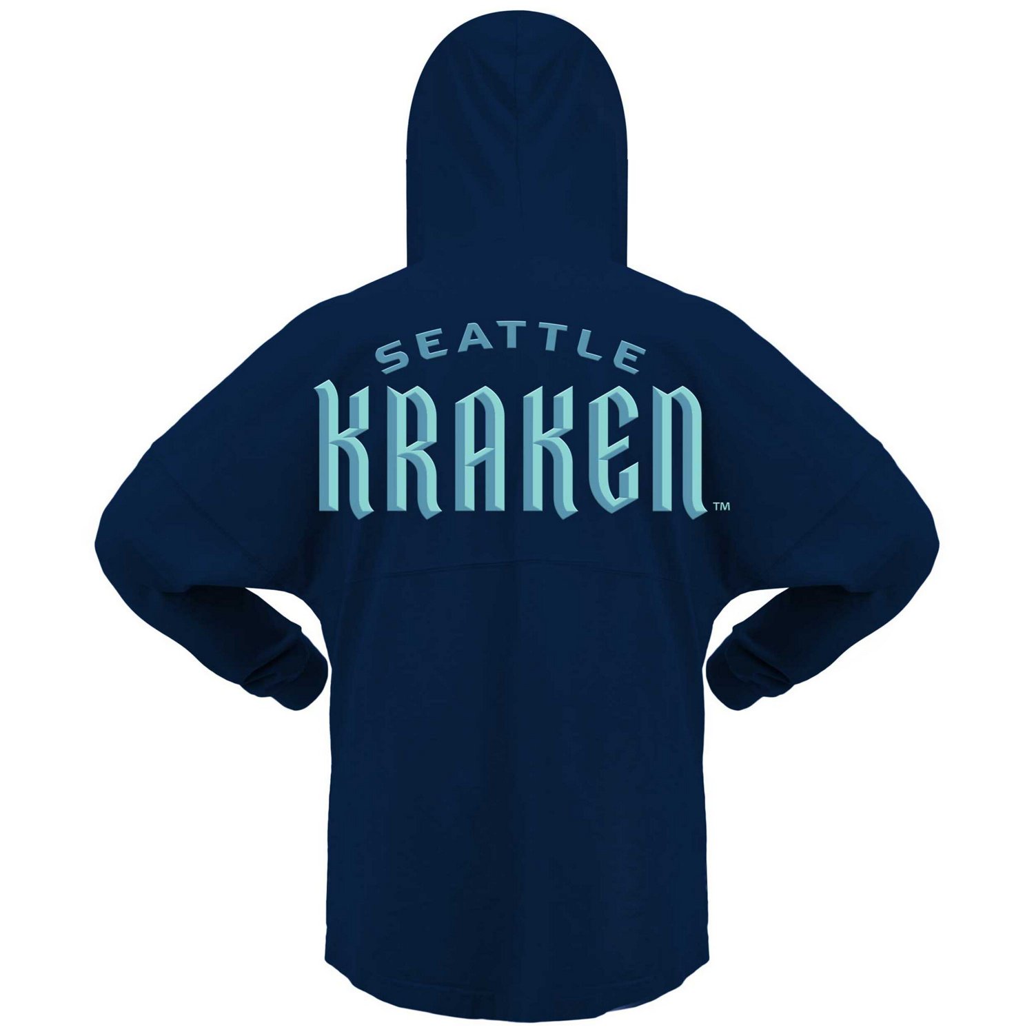 Fanatics Branded Deep Sea Seattle Kraken Jersey Lace-Up V-Neck Long ...