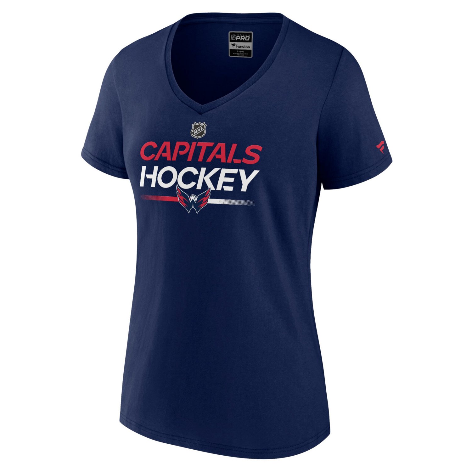 Fanatics Washington Capitals Authentic Pro V-Neck T-Shirt | Academy