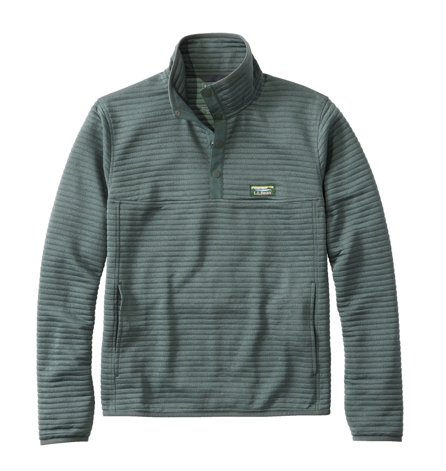 LLBean Men's Airlight Knit Pullover - Navy/Glazed Ginger