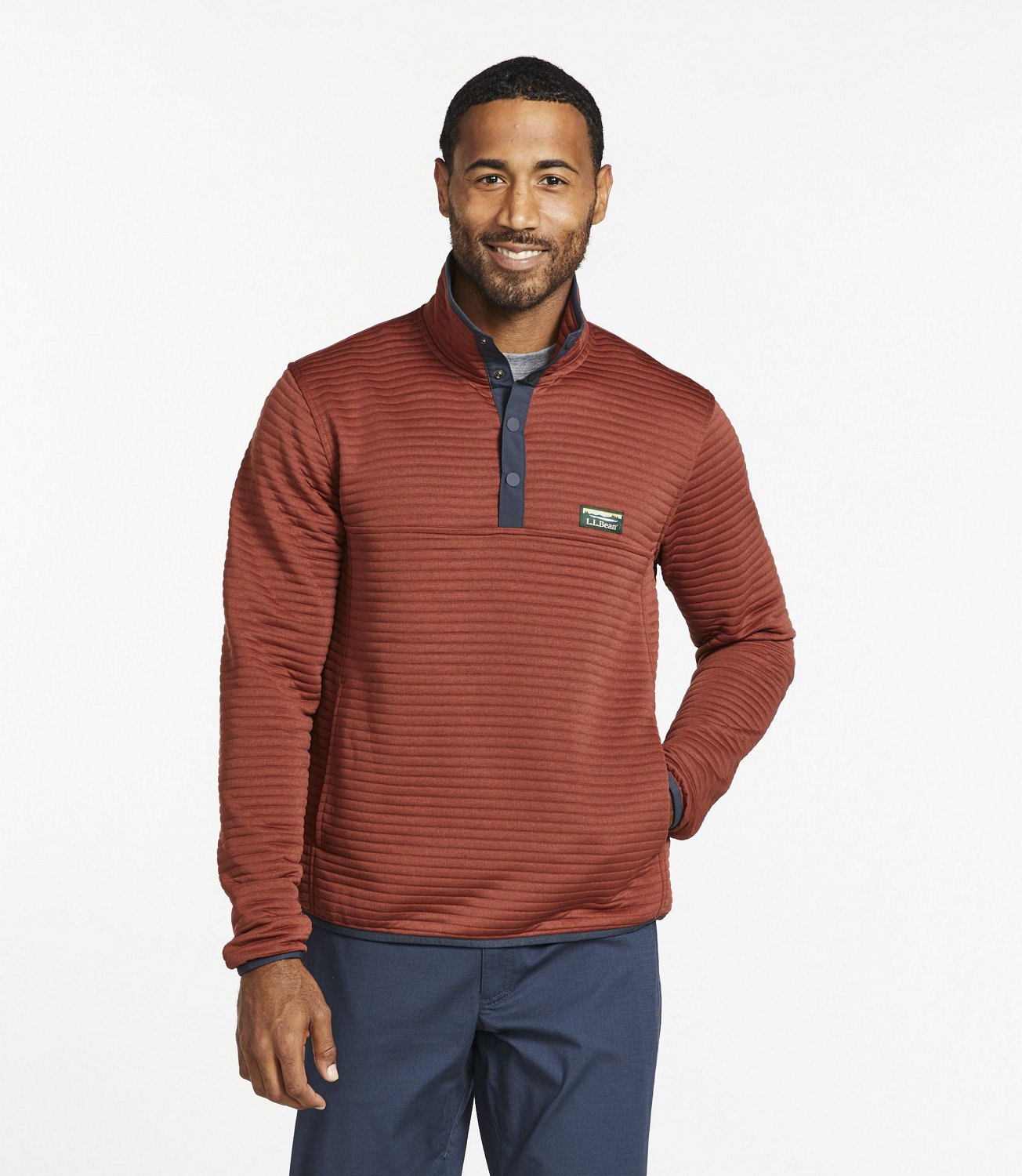 L.L.Bean Men's Airlight Knit Pullover Free Shipping at Academy