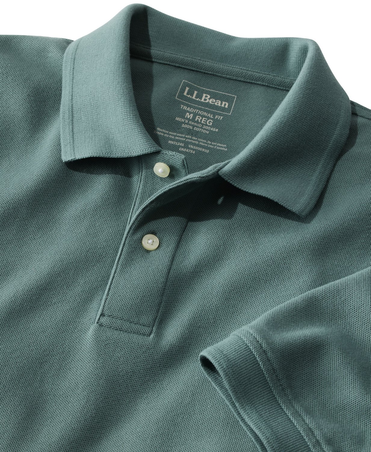 L.L.Bean Men's Premium Double L Polo Shirt Academy