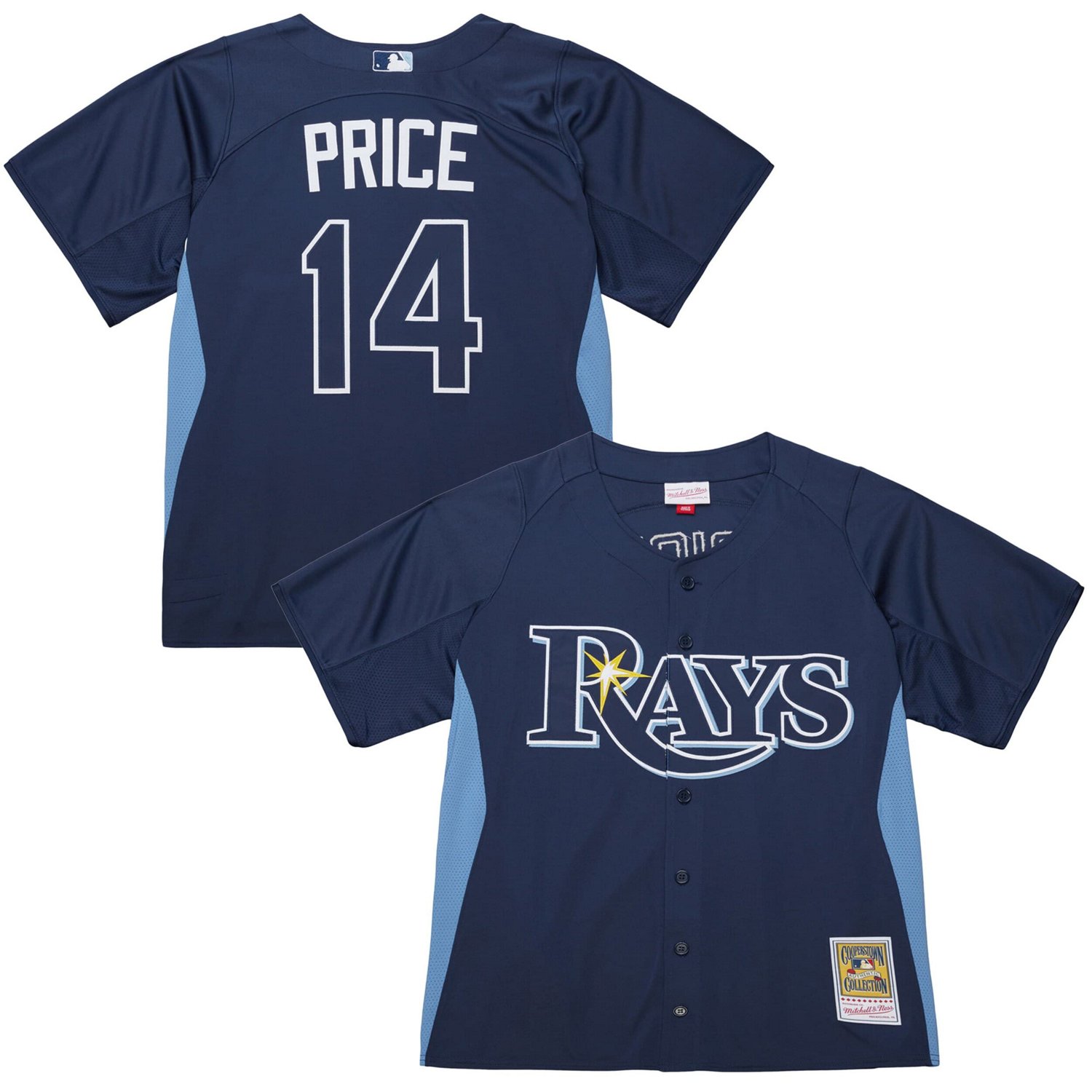 Mitchell Ness David Price Tampa Bay Rays Authentic Batting Practice ...