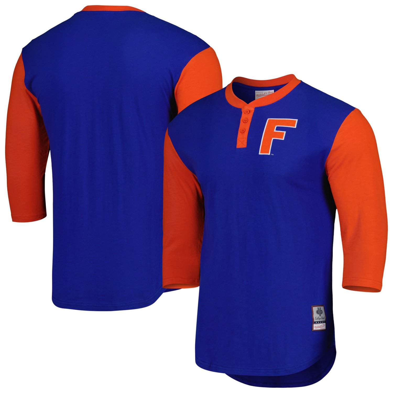 Mitchell Ness Florida Gators Legendary Henley 3/4-Sleeve T-Shirt | Academy