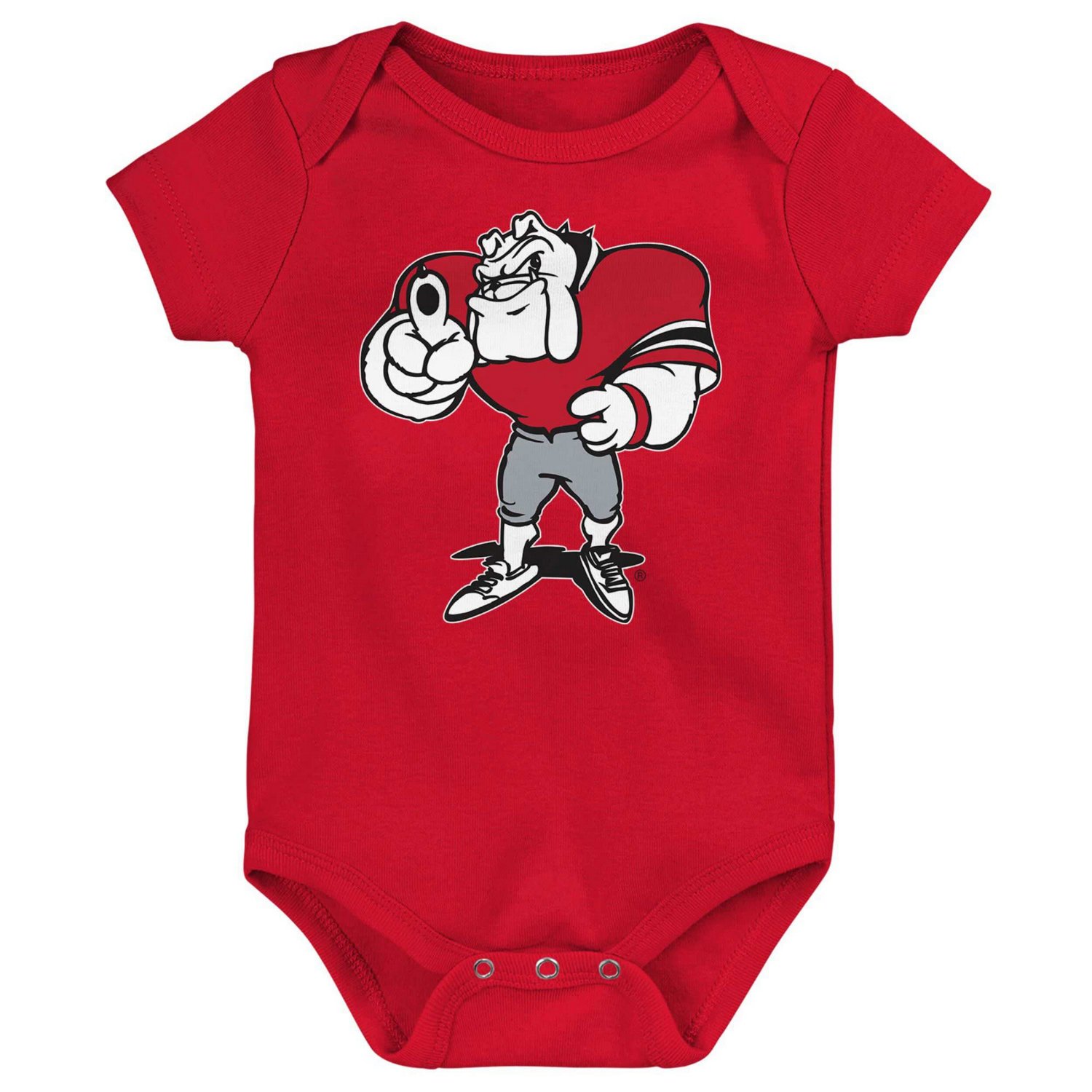 Newborn Bulldogs Standing Mascot Bodysuit Academy