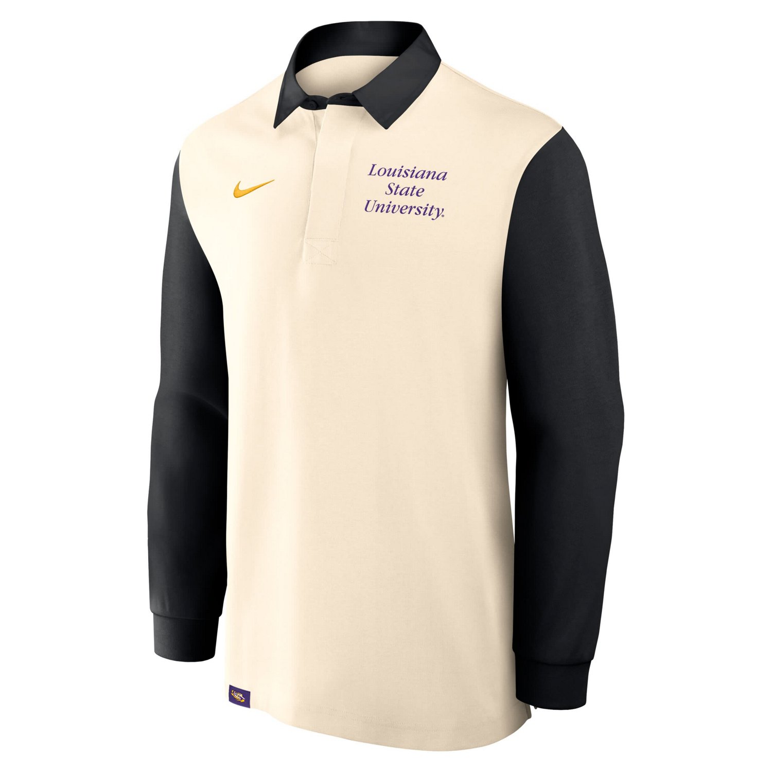 Nike Black LSU Tigers Rugby Long Sleeve Shirt | Academy
