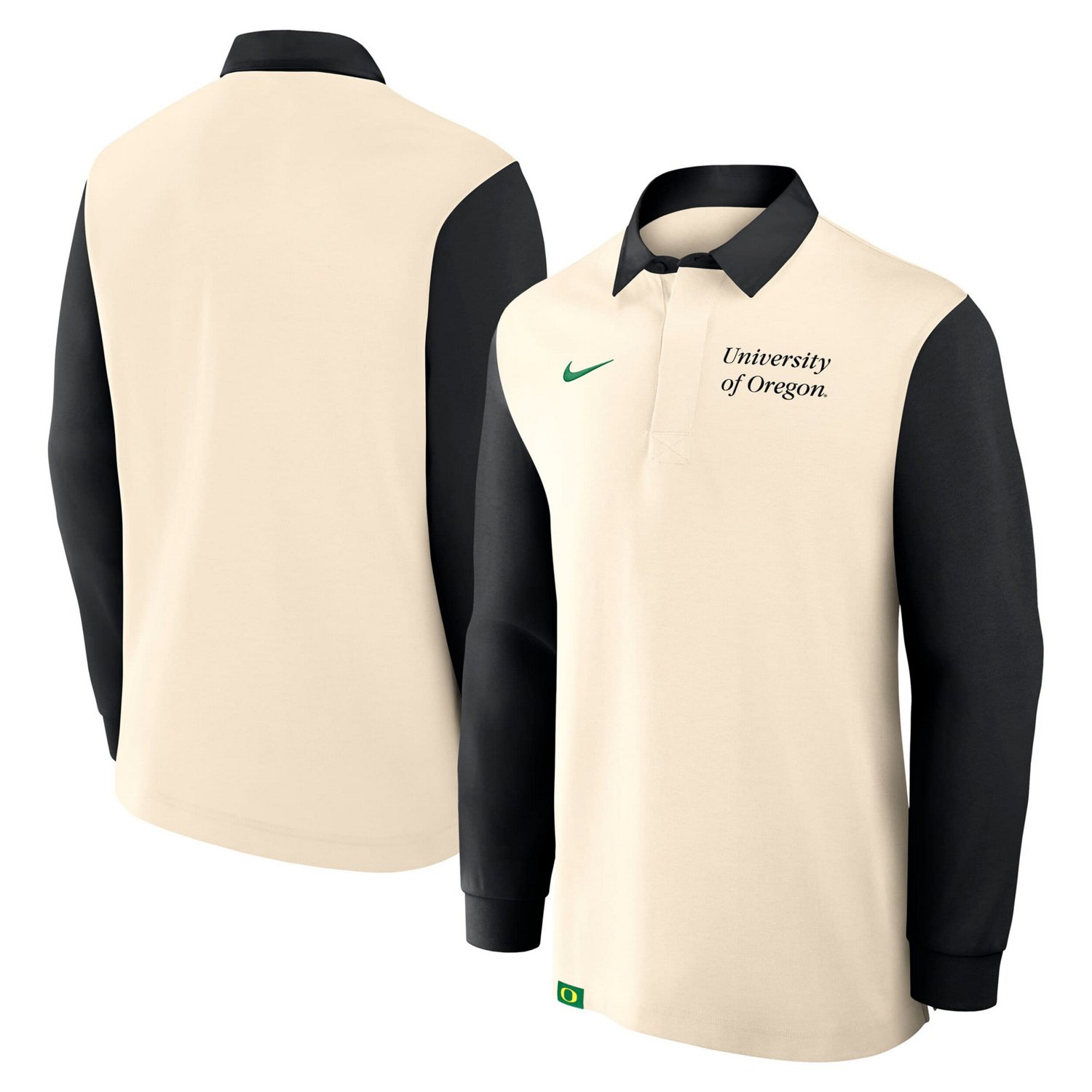 Nike Black Oregon Ducks Rugby Long Sleeve Shirt | Academy