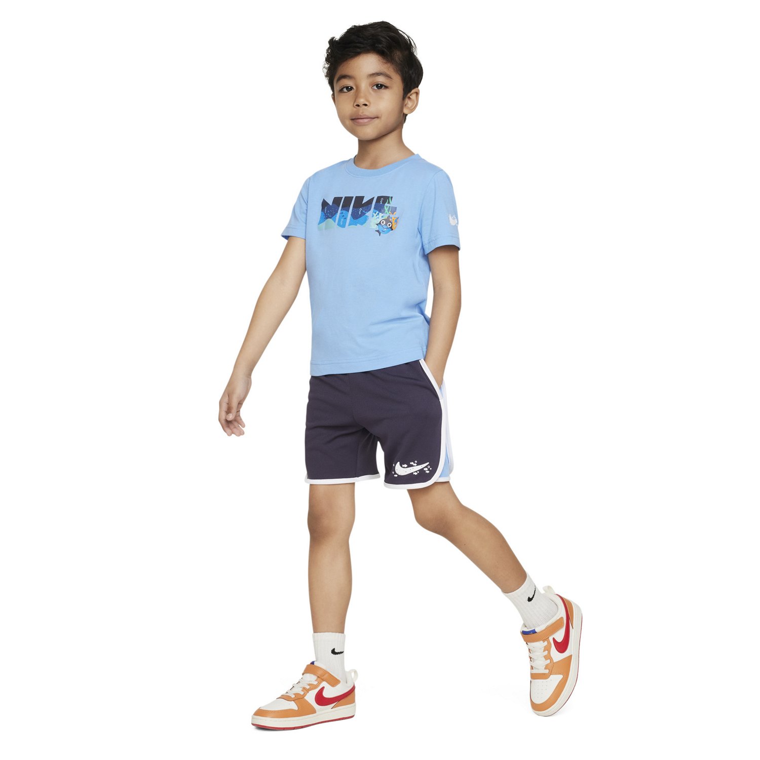 Nike Boys' 4-7 Coral Reef Mesh T-shirt and Shorts Set | Academy