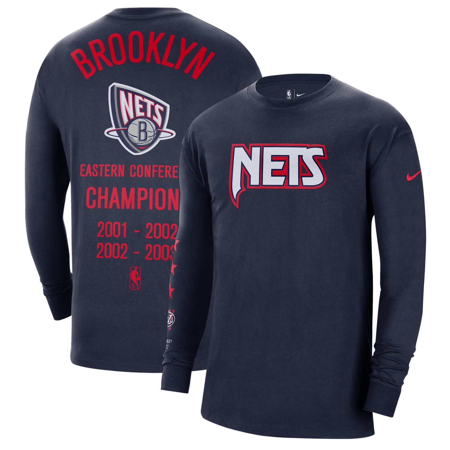 brooklyn nets long sleeve shirt