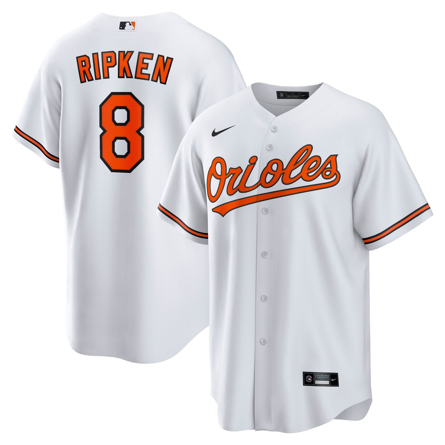 Nike Cal Ripken Jr Baltimore Orioles Throwback Replica Player Jersey ...