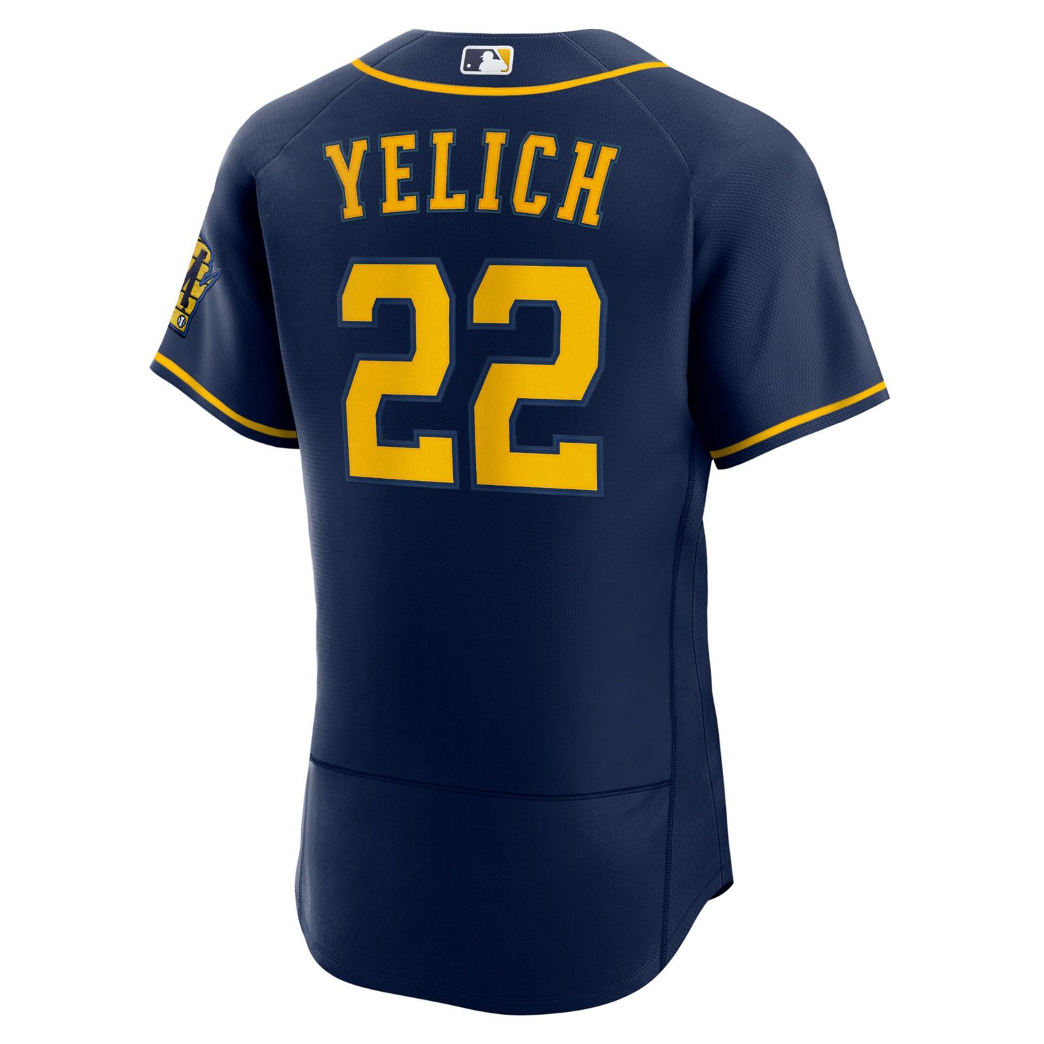 Nike Christian Yelich Milwaukee Brewers 50th Season Alternate Authentic 