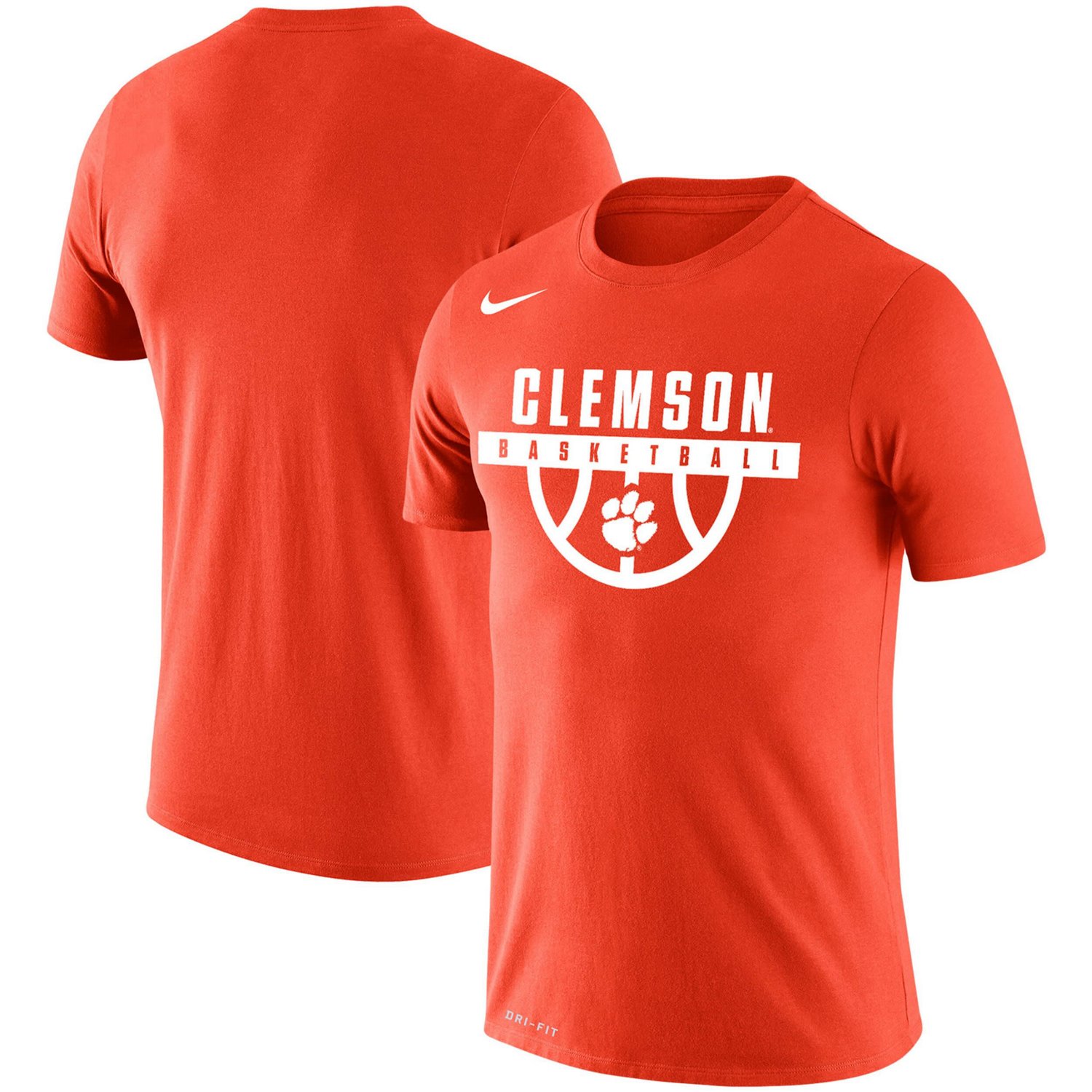 Nike Clemson Tigers Basketball Drop Legend Performance T-Shirt | Academy