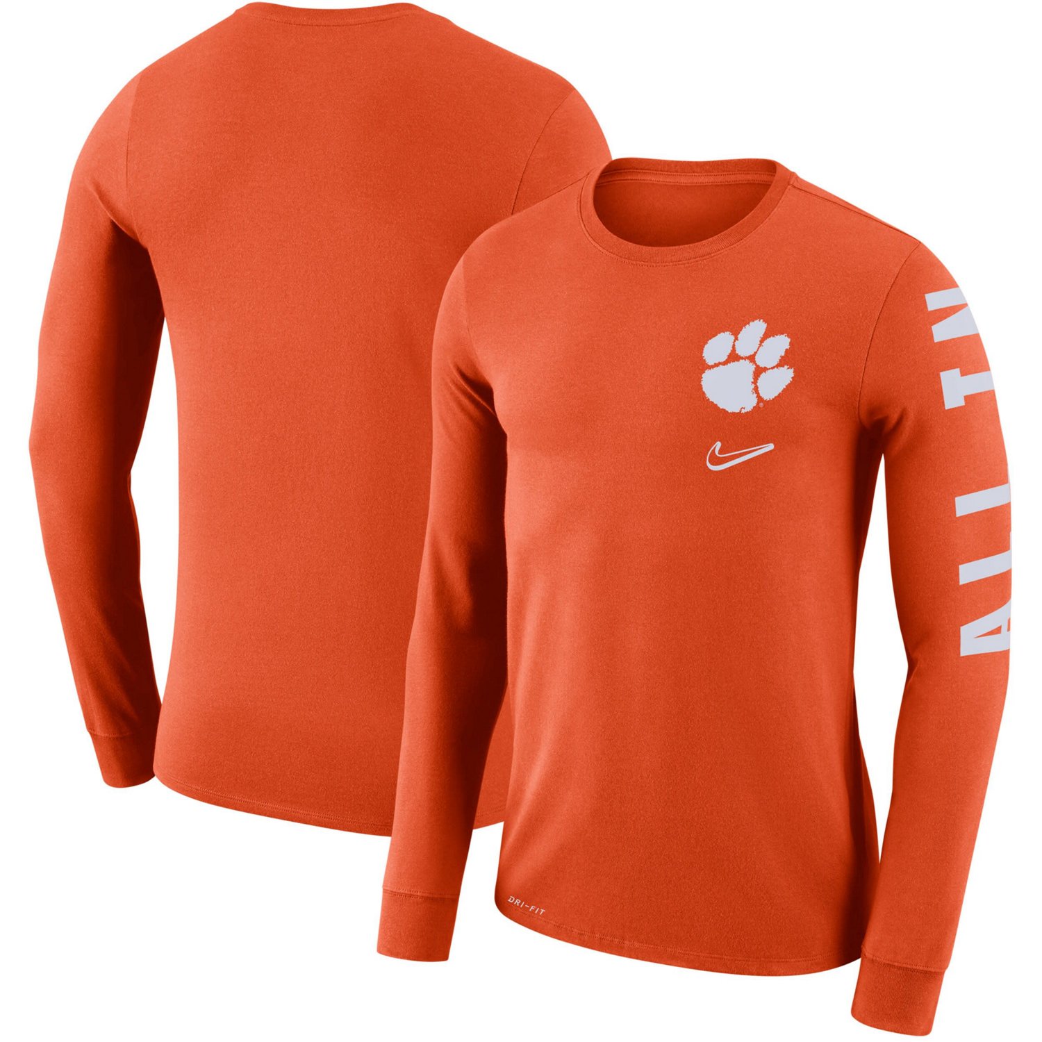 Nike Clemson Tigers Local Mantra Performance Long Sleeve TShirt Academy