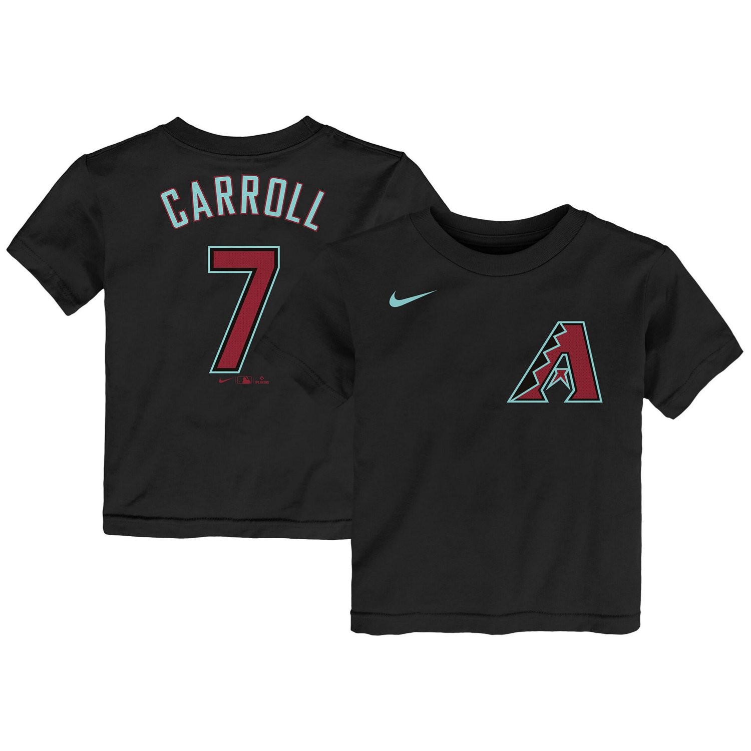 Nike Corbin Carroll Arizona Diamondbacks 2024 Fuse Name Number T-Shirt ...