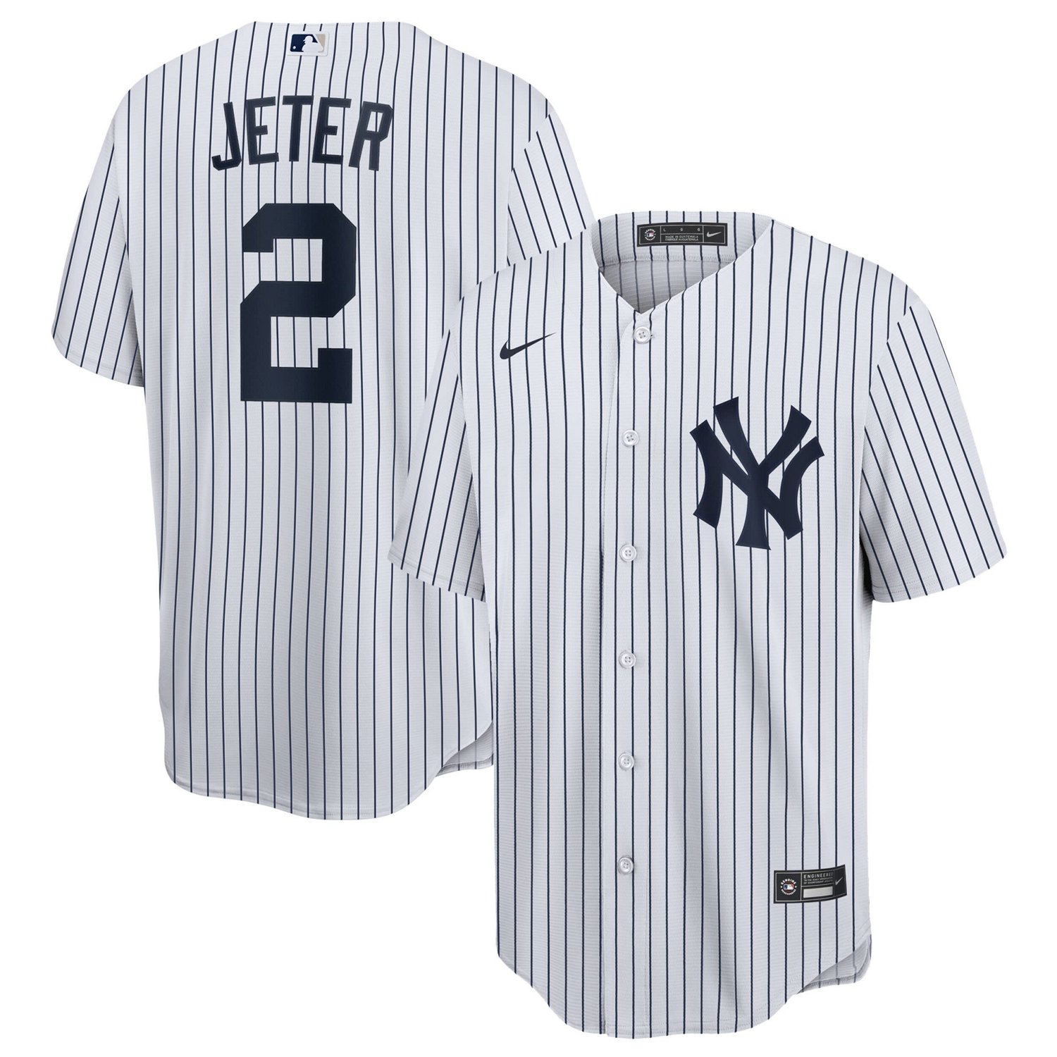 Nike Derek Jeter /Navy New York Yankees Home Replica Player Name Jersey ...