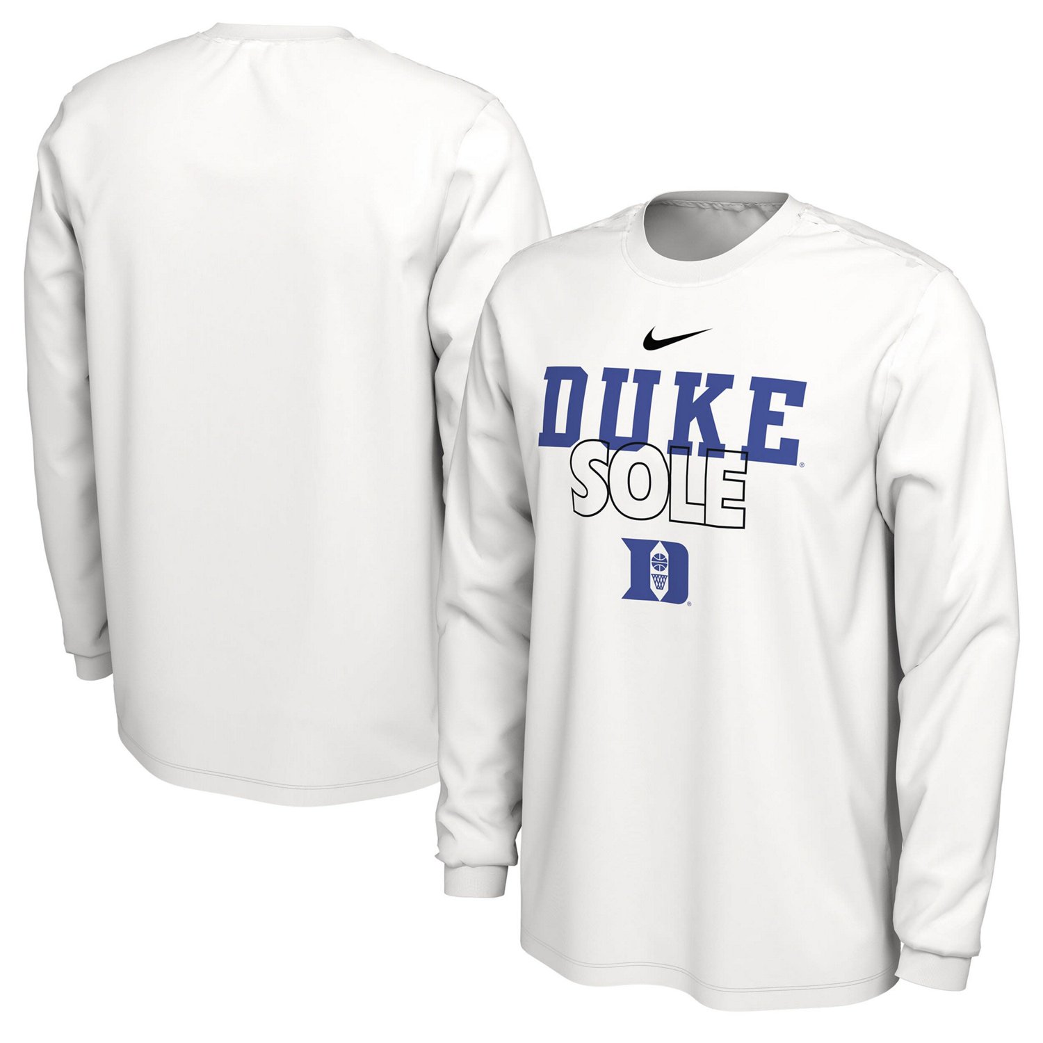Nike Duke Blue Devils 2023 On Court Bench Long Sleeve T-Shirt | Academy