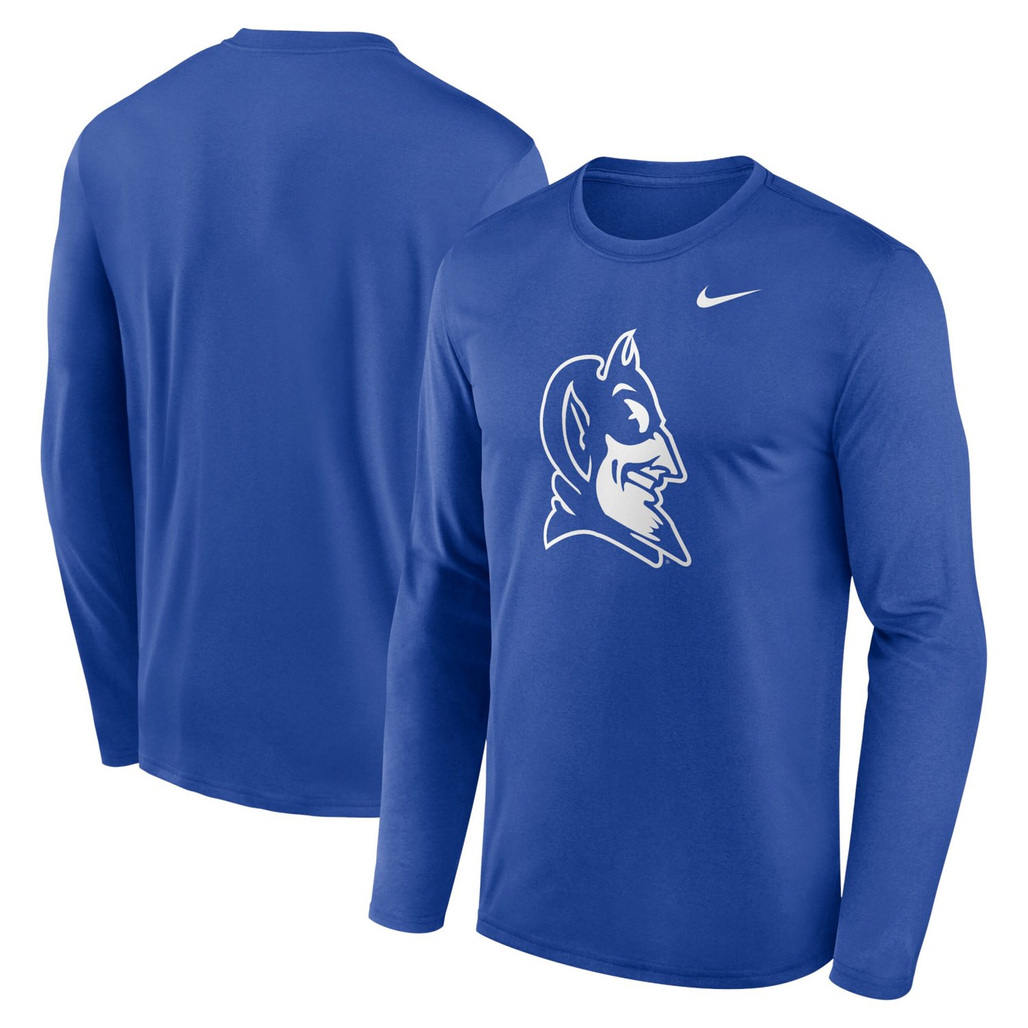 Nike Duke Blue Devils Primetime Alternate Logo Legend Long Sleeve T ...