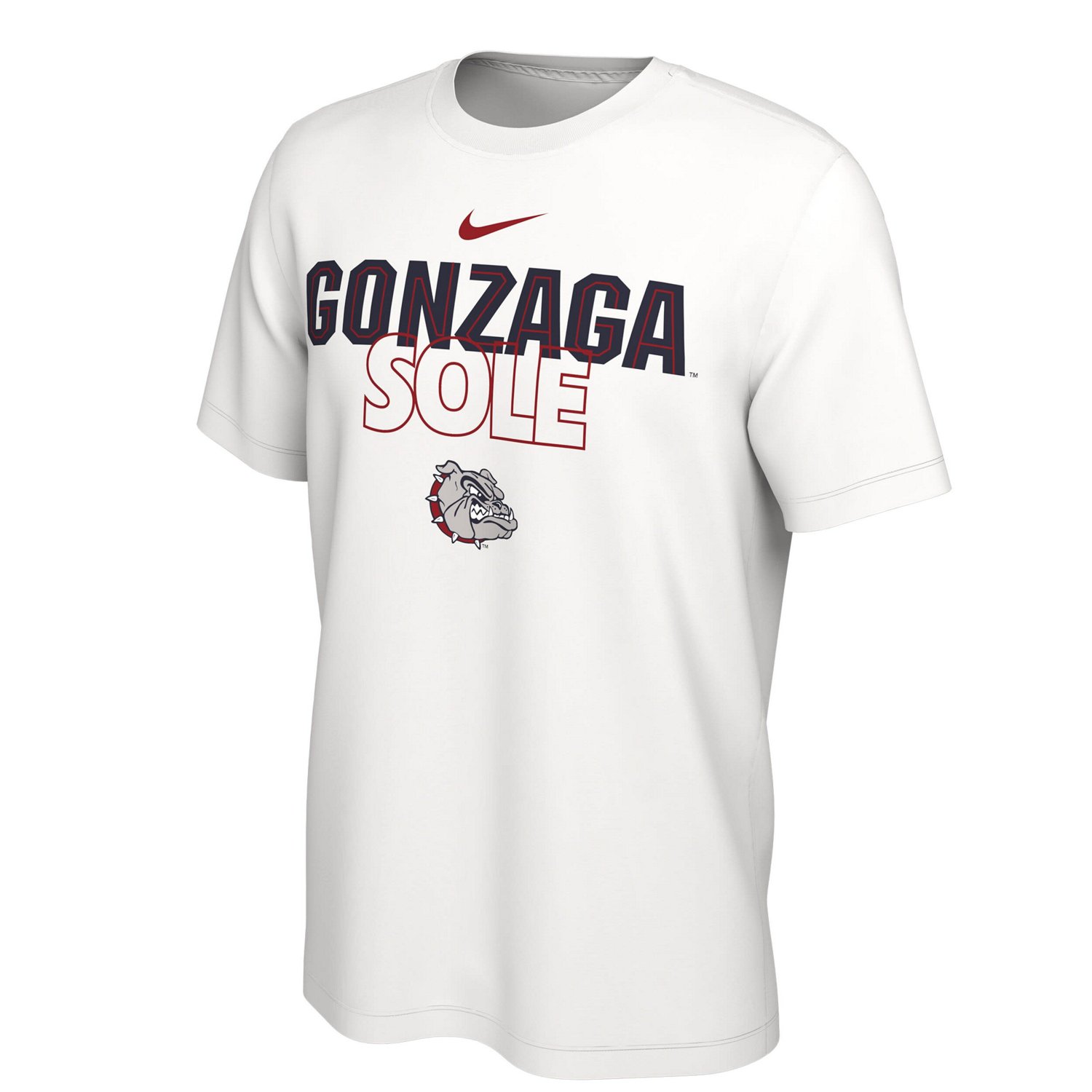 Nike Gonzaga Bulldogs 2023 On Court Bench T-Shirt | Academy