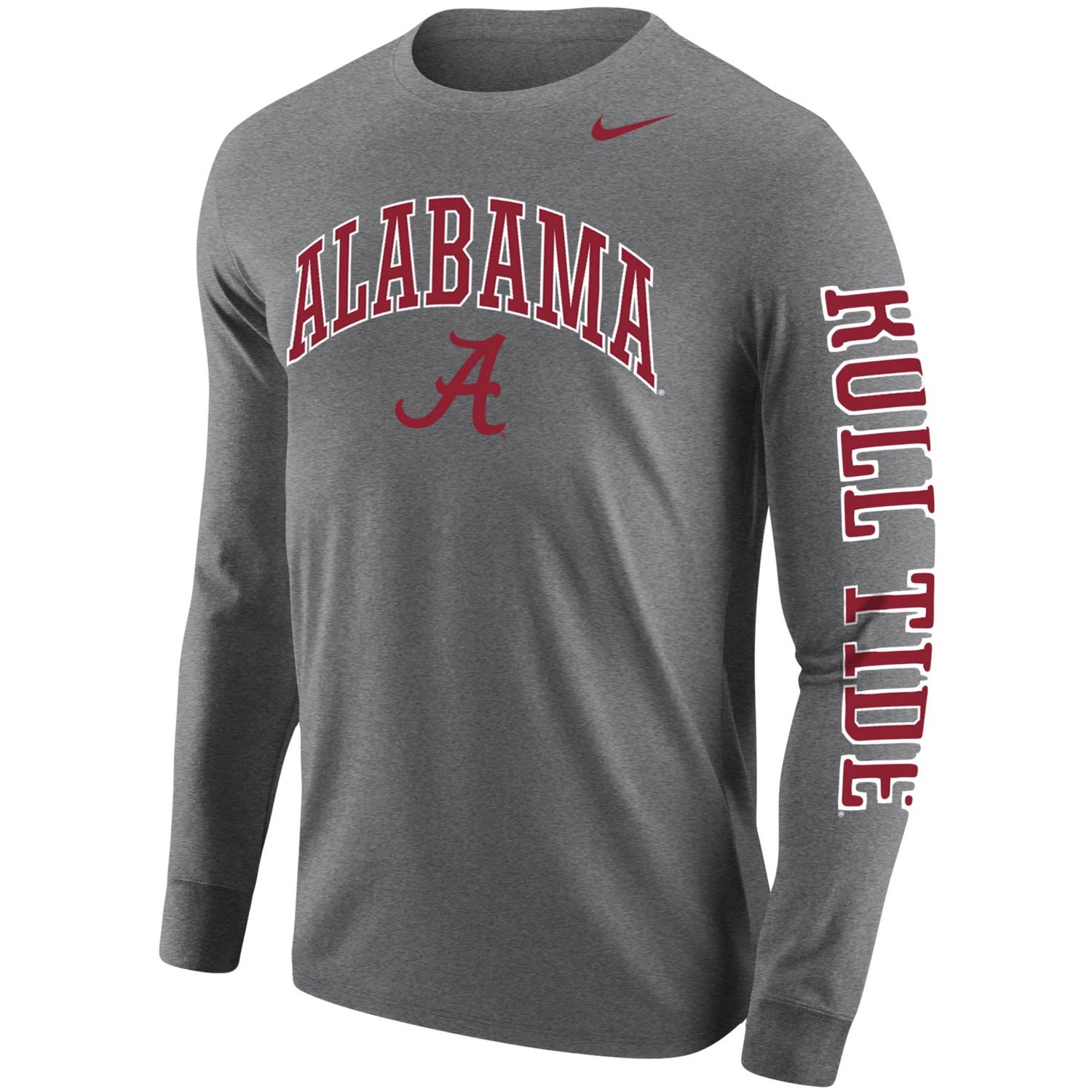 Nike Heathered Gray Texas Longhorns Arch Logo Two-Hit Long Sleeve T ...