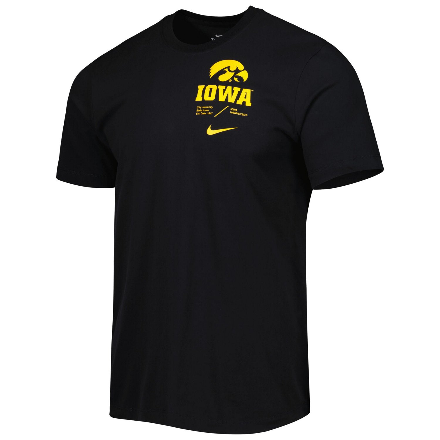 Nike Iowa Hawkeyes Team Practice Performance T-Shirt | Academy