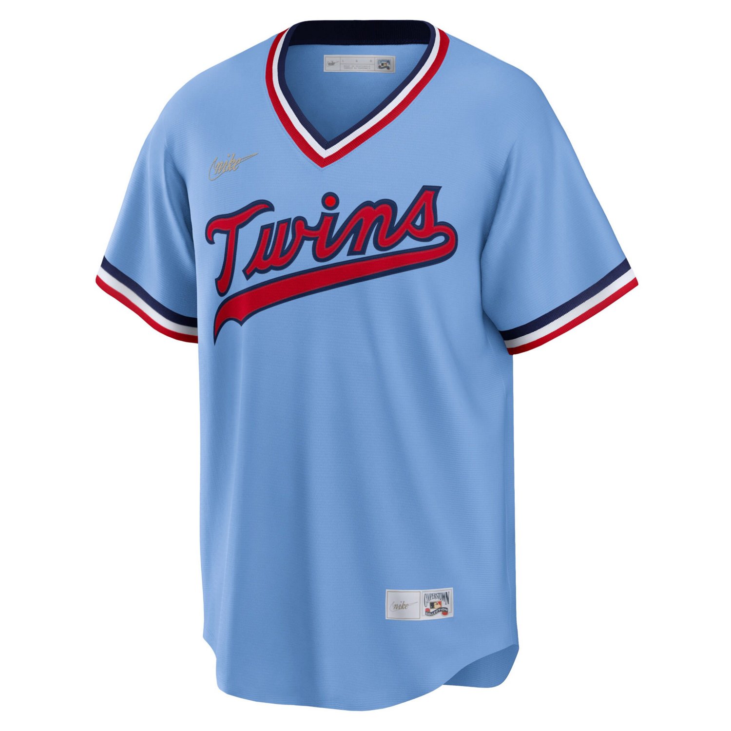 Nike Light Minnesota Twins Road Cooperstown Collection Team Jersey ...