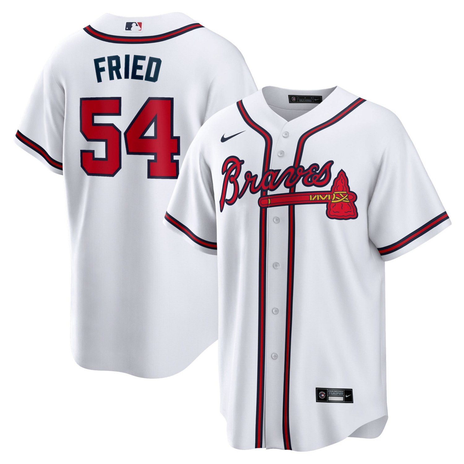 Nike Max Fried Atlanta Braves Home Replica Player Jersey | Academy