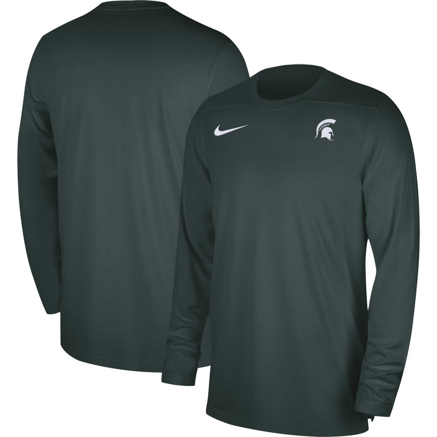 Nike Michigan State Spartans 2023 Sideline Coaches Long Sleeve ...