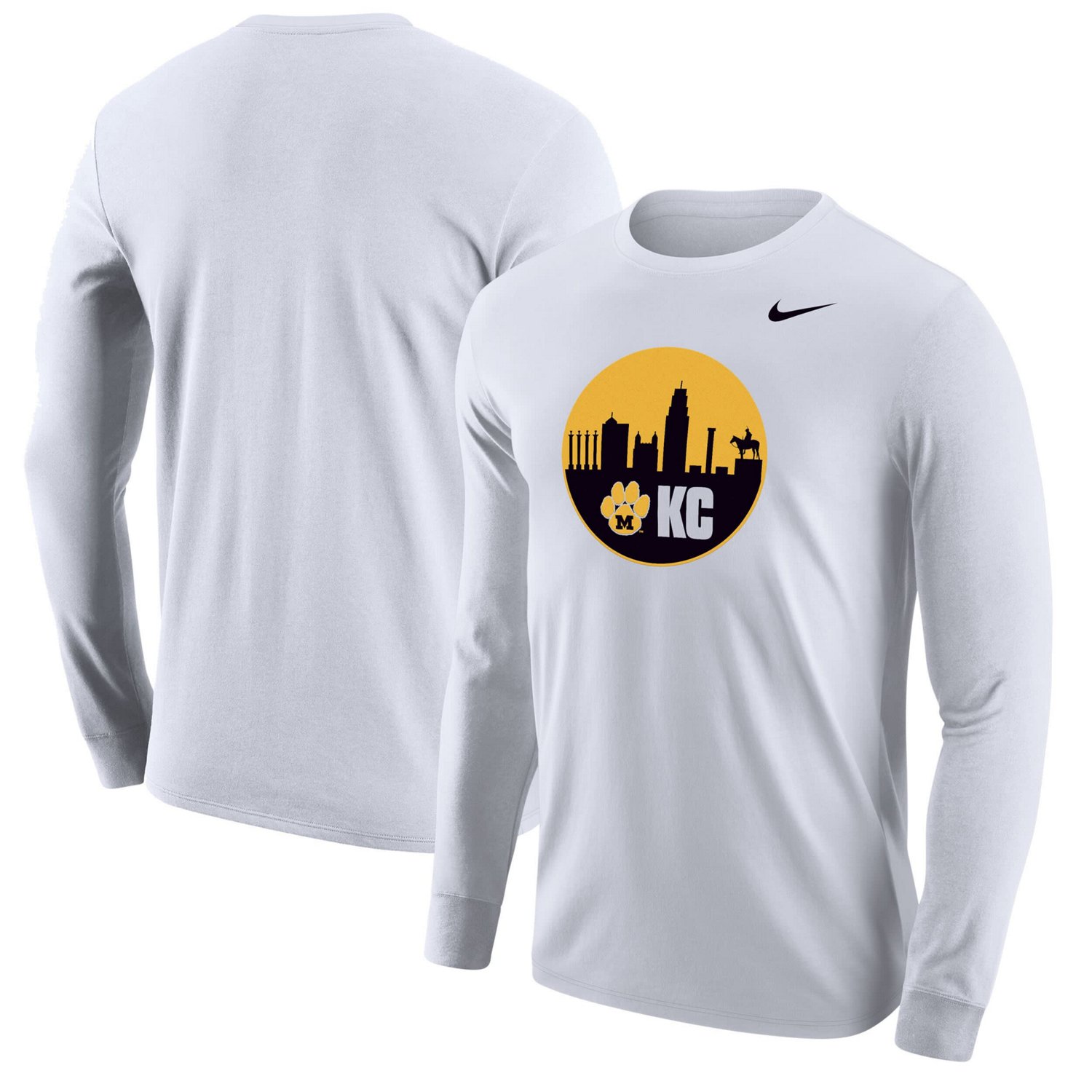 Nike Missouri Tigers Mizzou Kansas City Long Sleeve Shooting T-Shirt ...