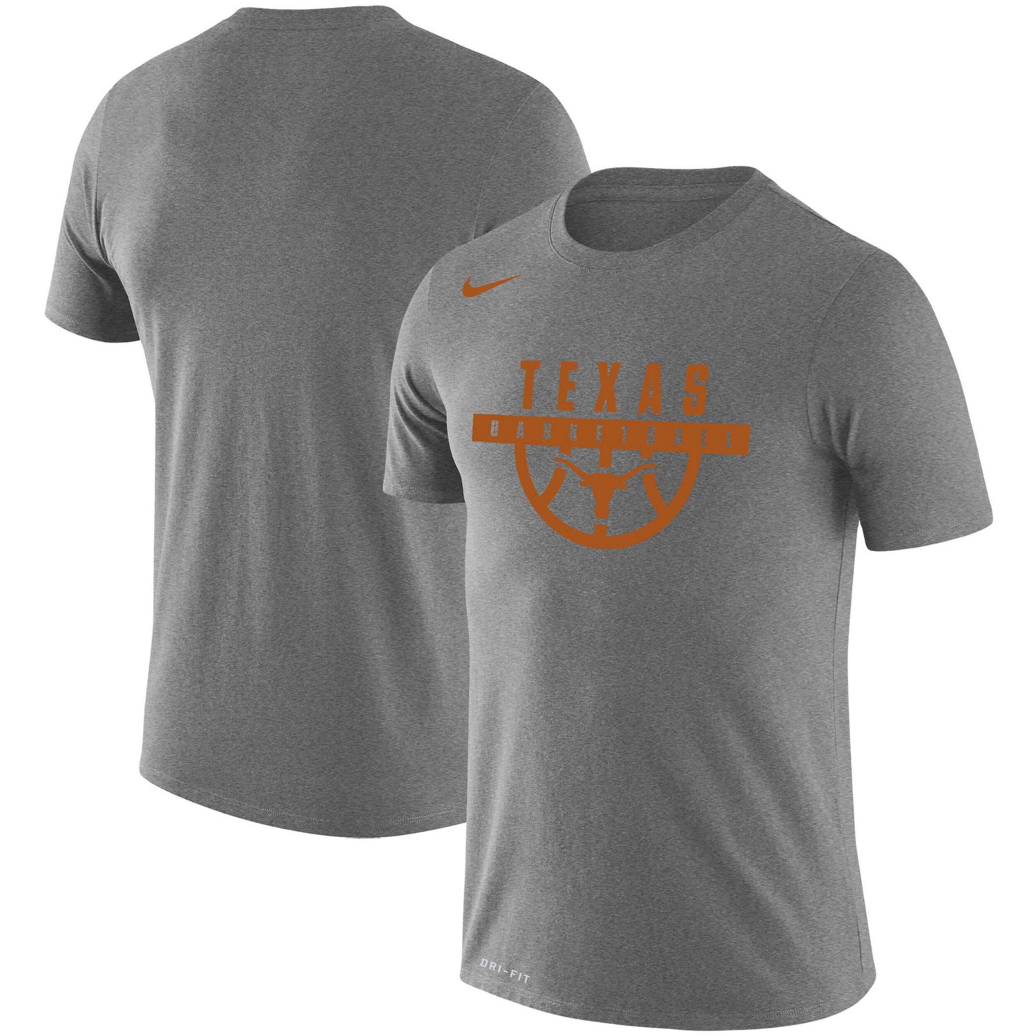 Nike Texas Texas Longhorns Basketball Drop Legend Performance T-Shirt ...