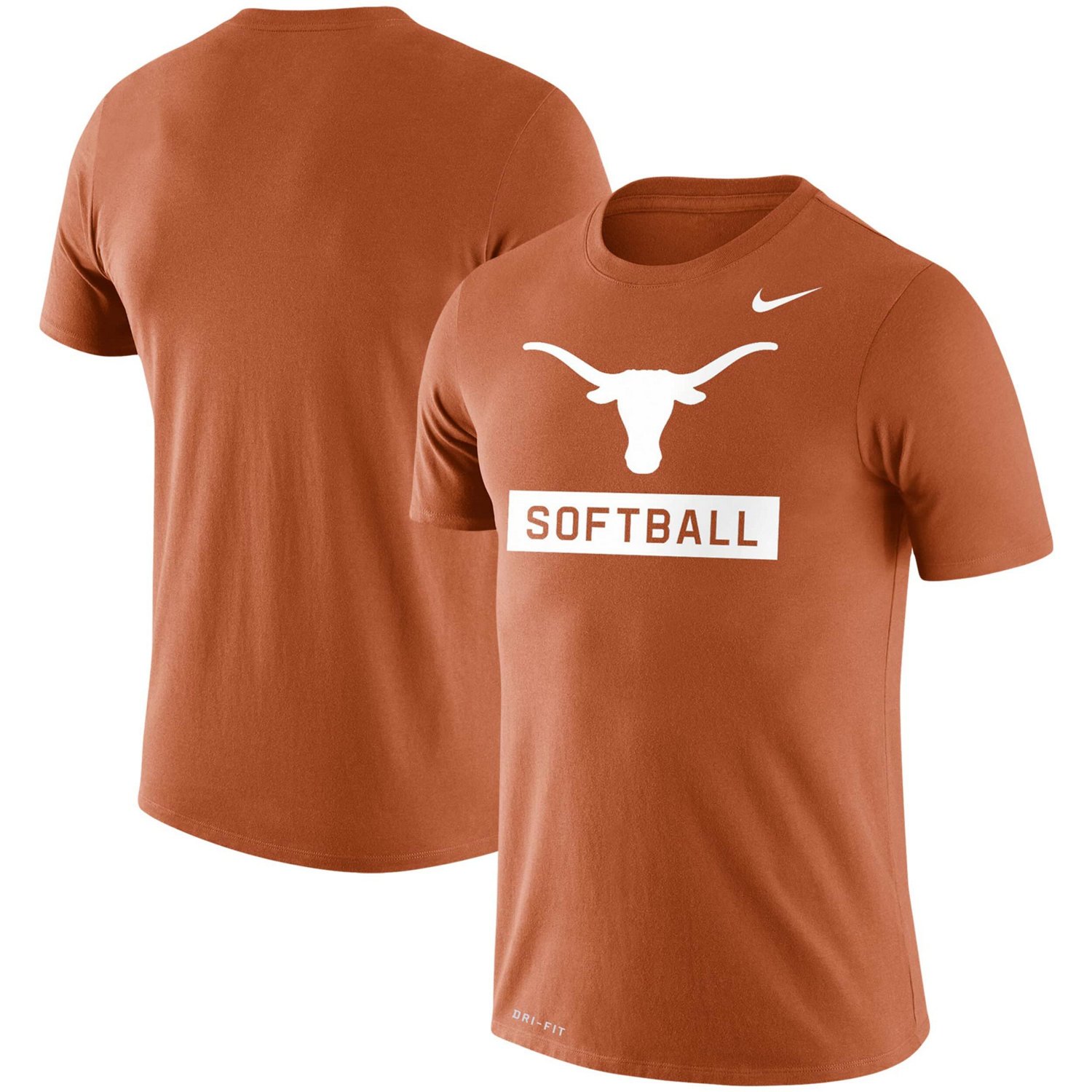 Nike Texas Texas Longhorns Softball Drop Legend Performance TShirt