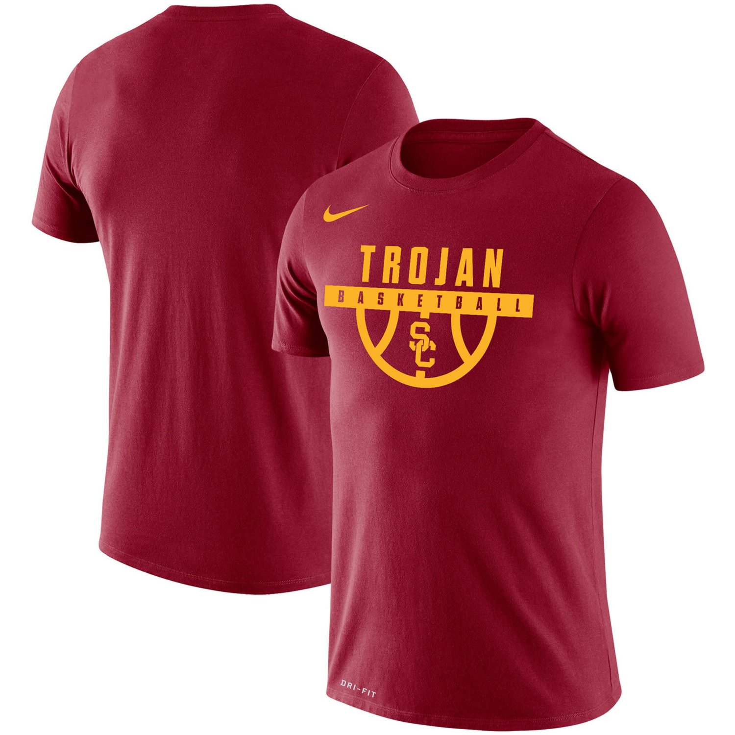 Nike USC Trojans Basketball Drop Legend Performance T-Shirt | Academy