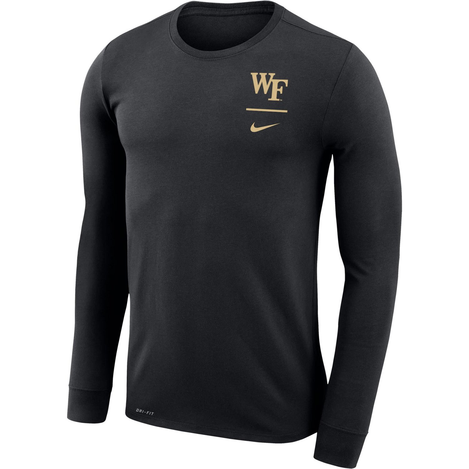 Nike Wake Forest Demon Deacons Logo Stack Legend Performance Long ...