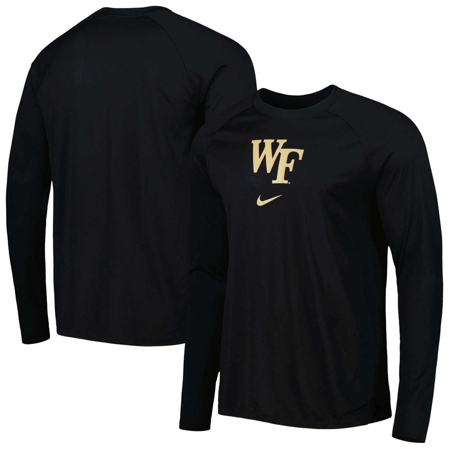 Nike Wake Forest Demon Deacons Spotlight Raglan Performance Long Sleeve ...