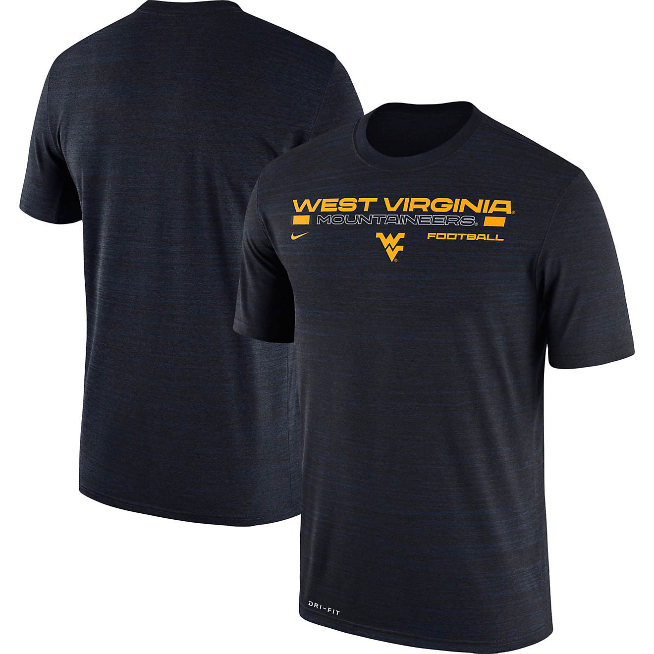 Nike West Virginia Mountaineers Team Velocity Legend Performance T ...