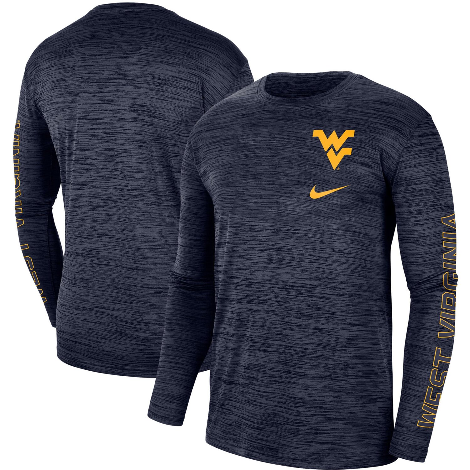 Nike West Virginia Mountaineers Velocity Legend Team Performance Long ...