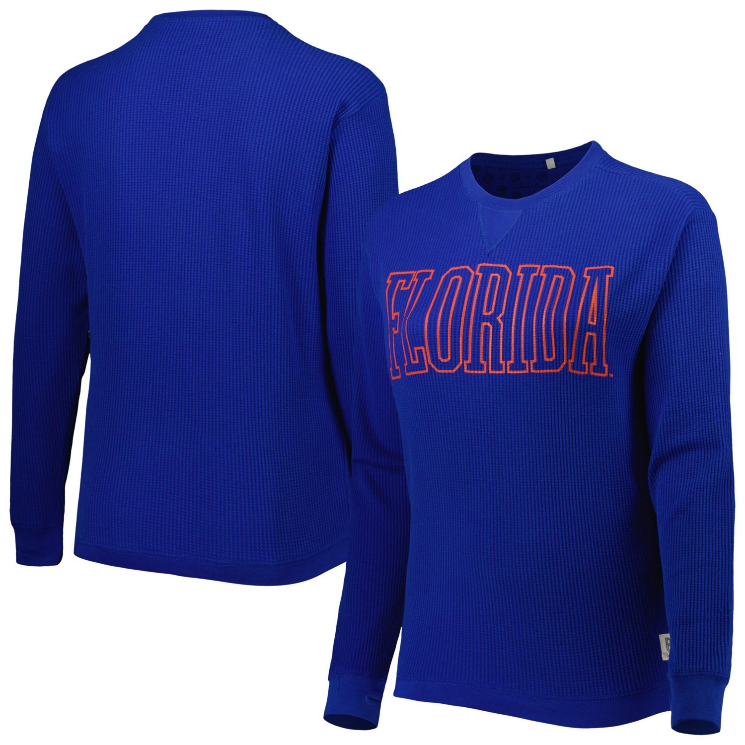 Pressbox Florida Gators Surf Plus Size Southlawn Waffle Knit Thermal Tri Blend Long Sleeve T 6654