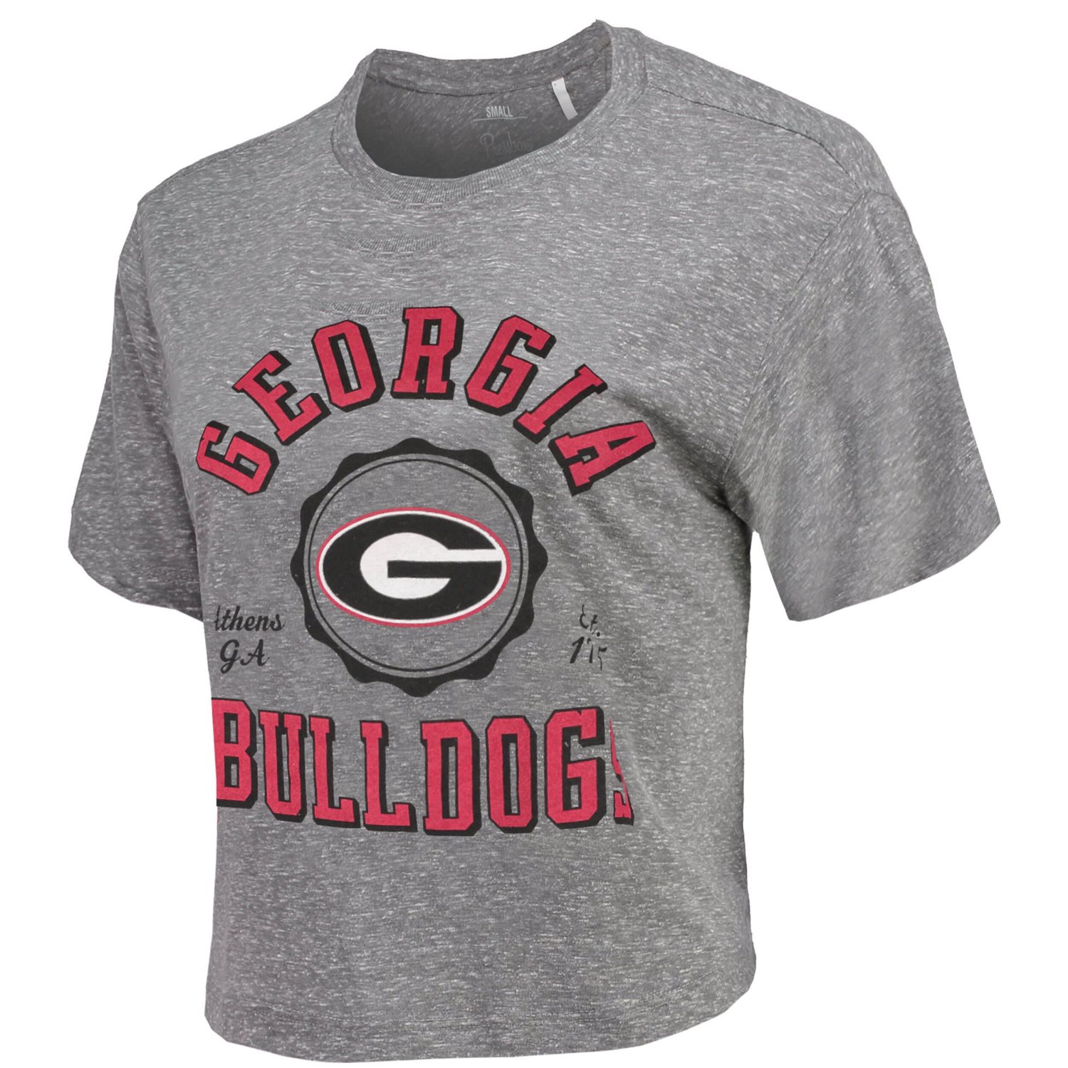 Pressbox Georgia Bulldogs Bishop Tri-Blend Knobi Crop T-Shirt | Academy