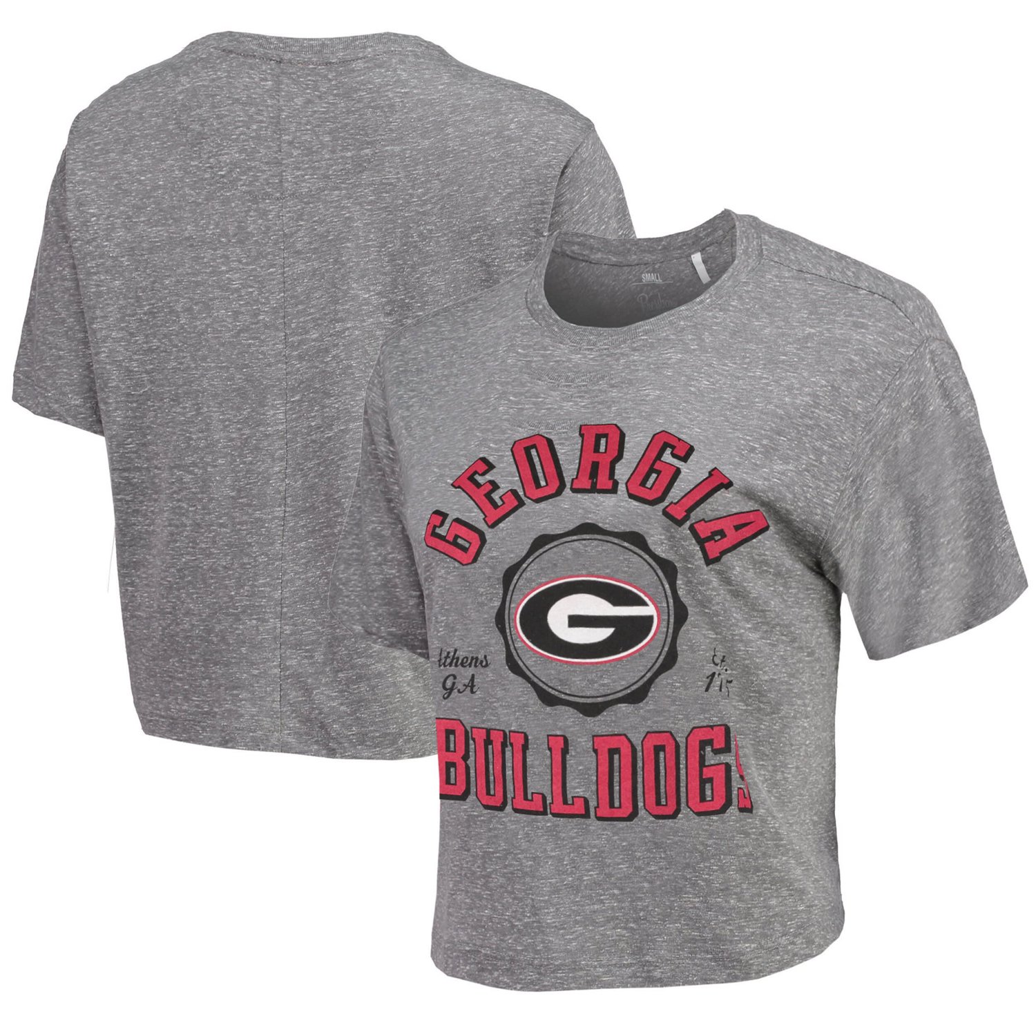 Pressbox Georgia Bulldogs Bishop Tri-Blend Knobi Crop T-Shirt | Academy