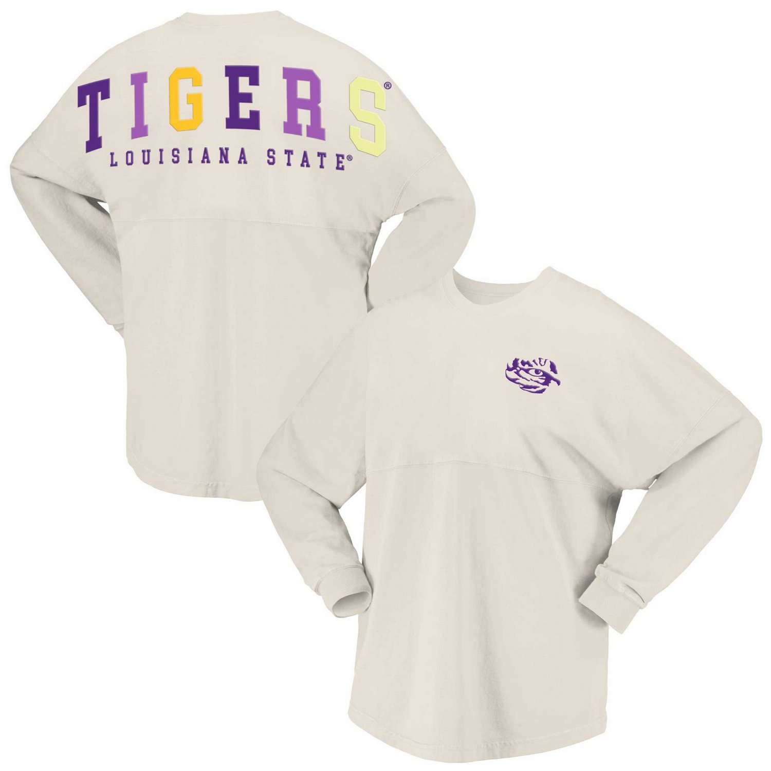 Spirit Jersey LSU Tigers Rainbow Arch Long Sleeve TShirt Academy