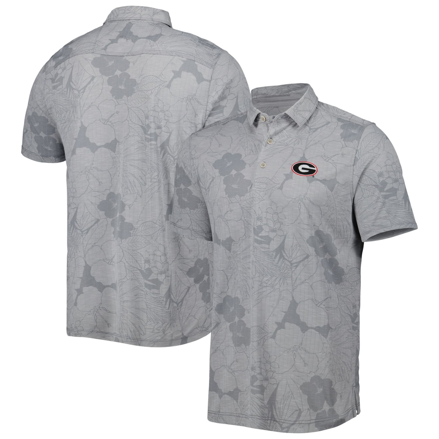 Tommy Bahama Gray Georgia Bulldogs Big Tall Miramar Blooms Polo | Academy