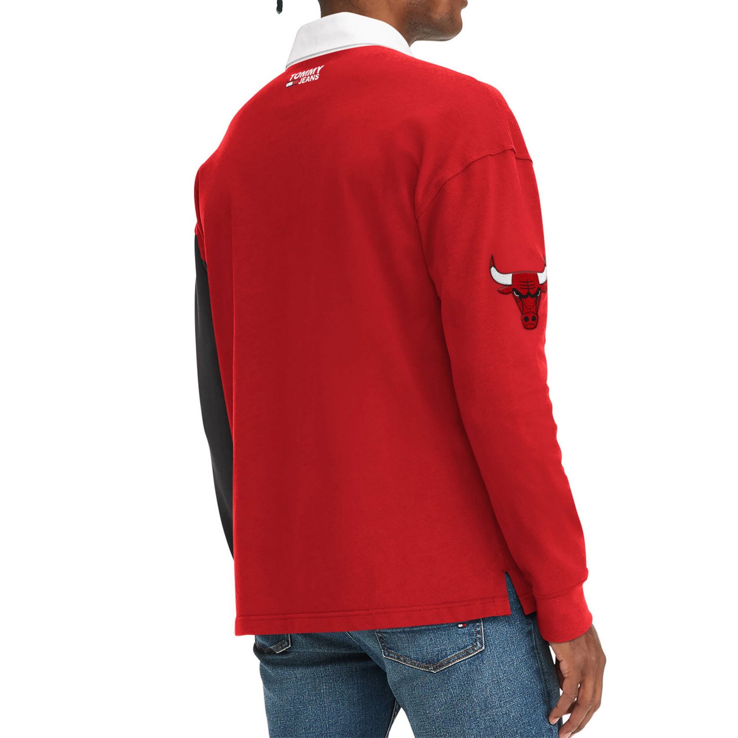 Tommy Jeans /Black Chicago Bulls Ronnie Rugby Long Sleeve T-Shirt | Academy