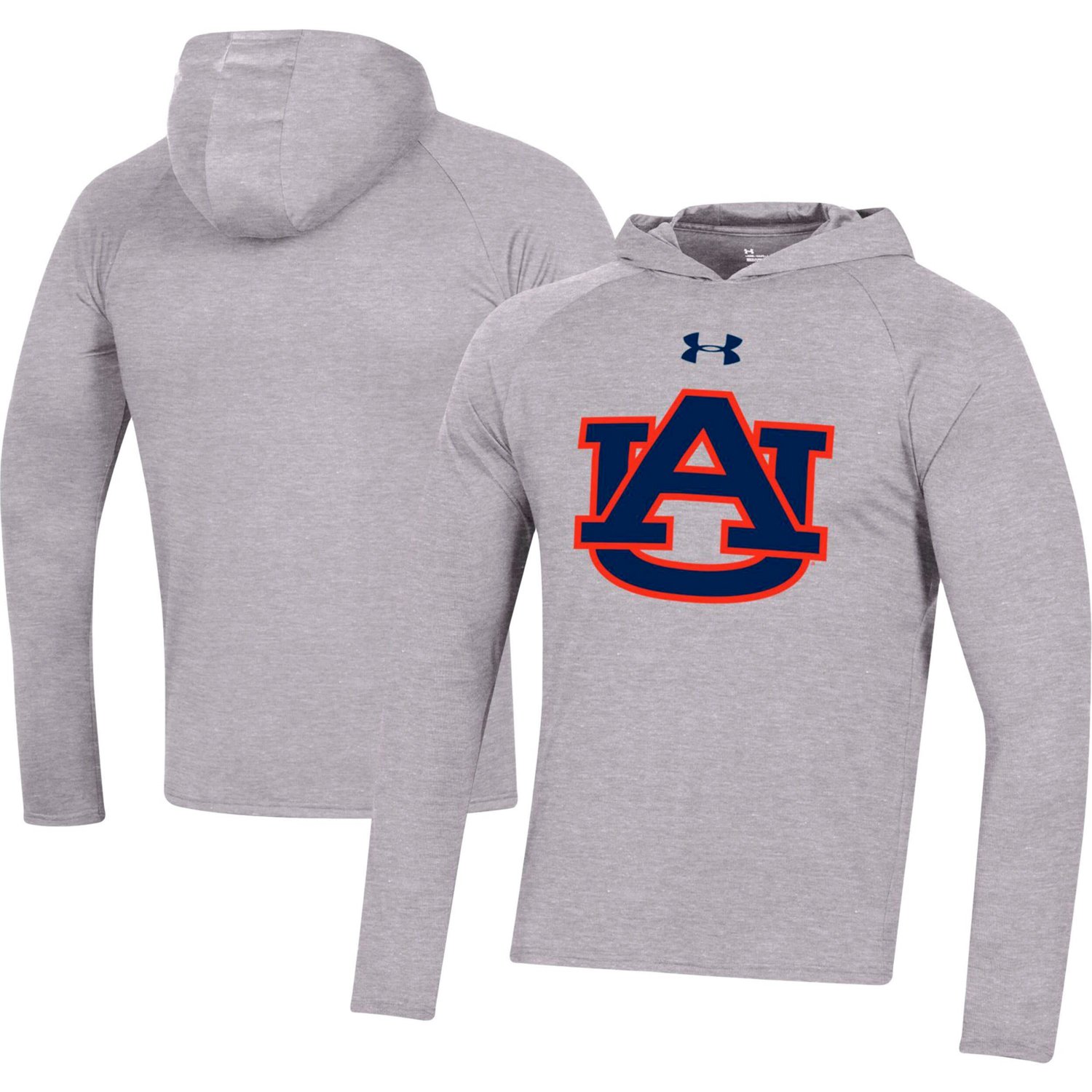 Under Armour Auburn Tigers School Logo Raglan Long Sleeve Hoodie Performance TShirt Academy