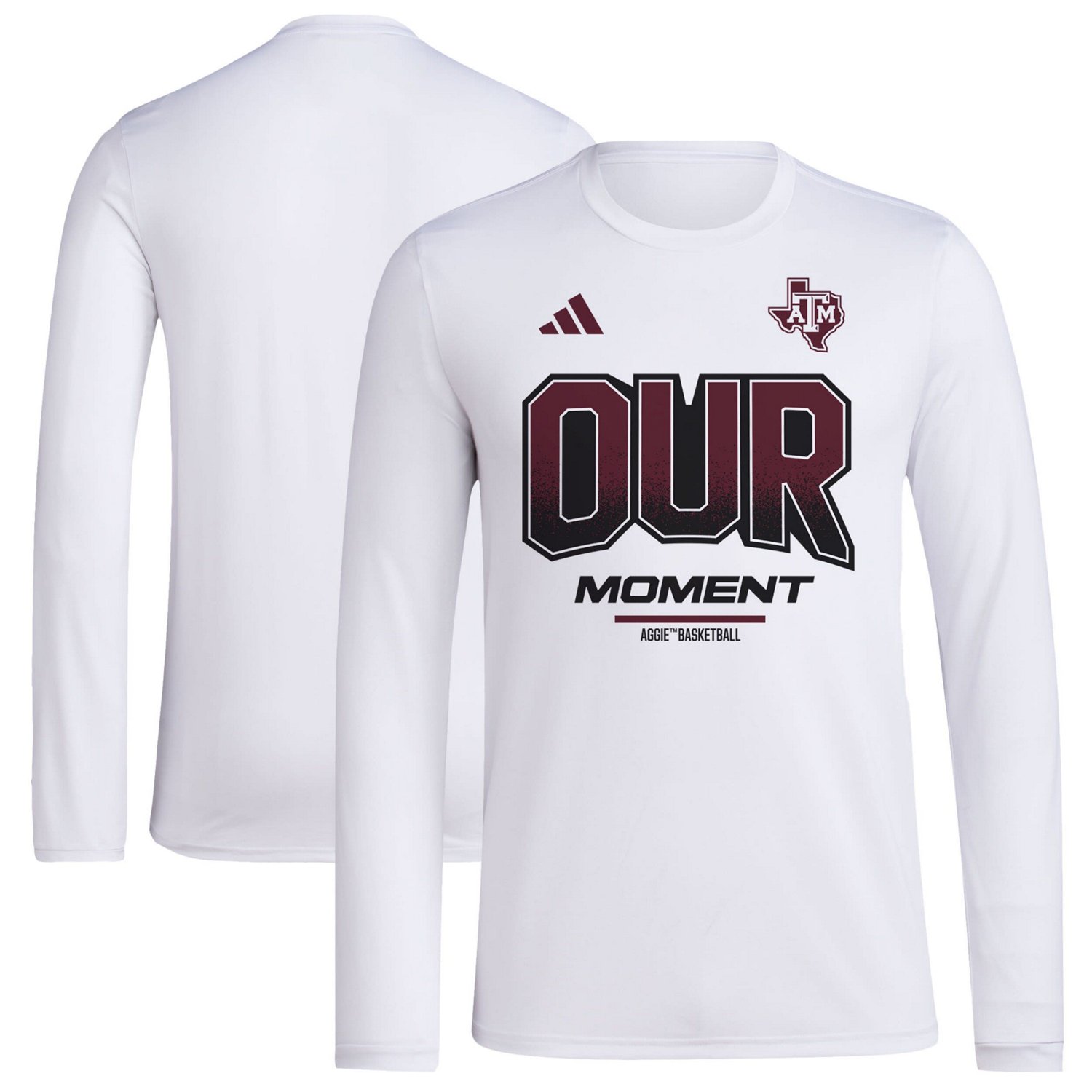 Unisex adidas Texas AM Aggies 2024 On-Court Bench Our Moment Long ...