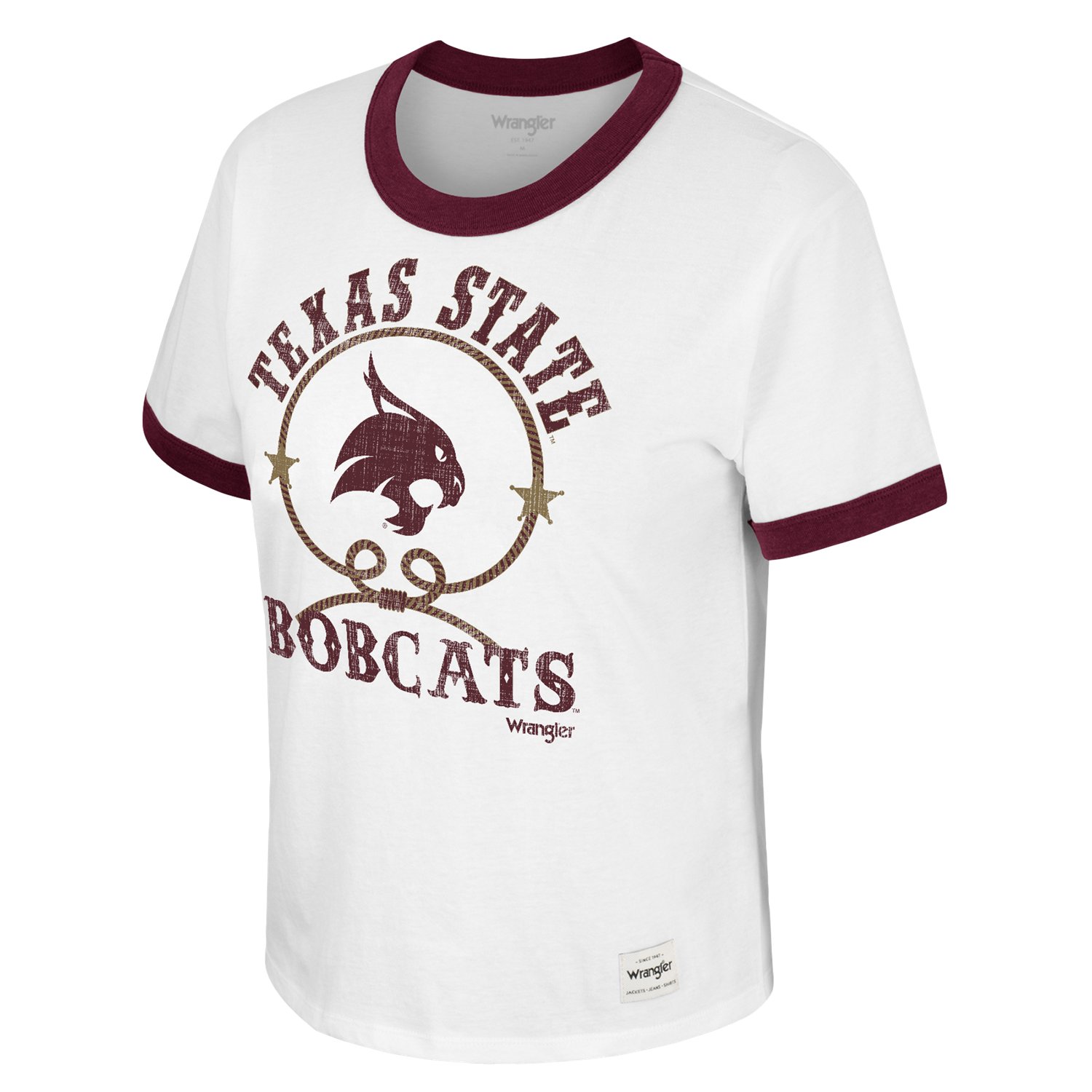 Wrangler Women's Texas State University Freehand Short Sleeve T-shirt ...